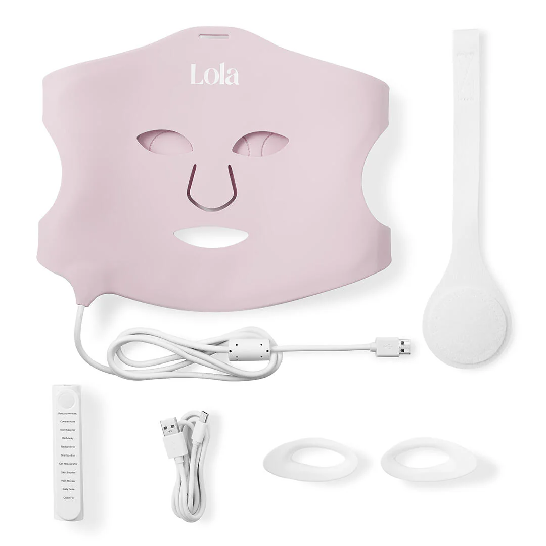 Super Glow LED maske - Pink - Image 2