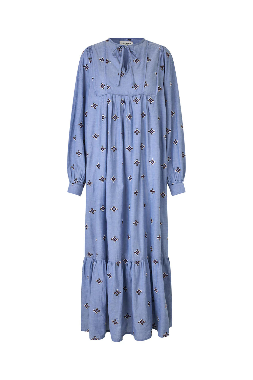 Latour lang kjole - Light Blue - Image 2