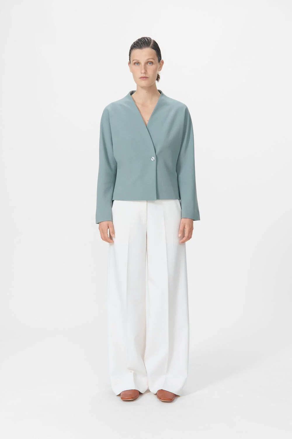 Lara bluse - Sea Grey - Image 3