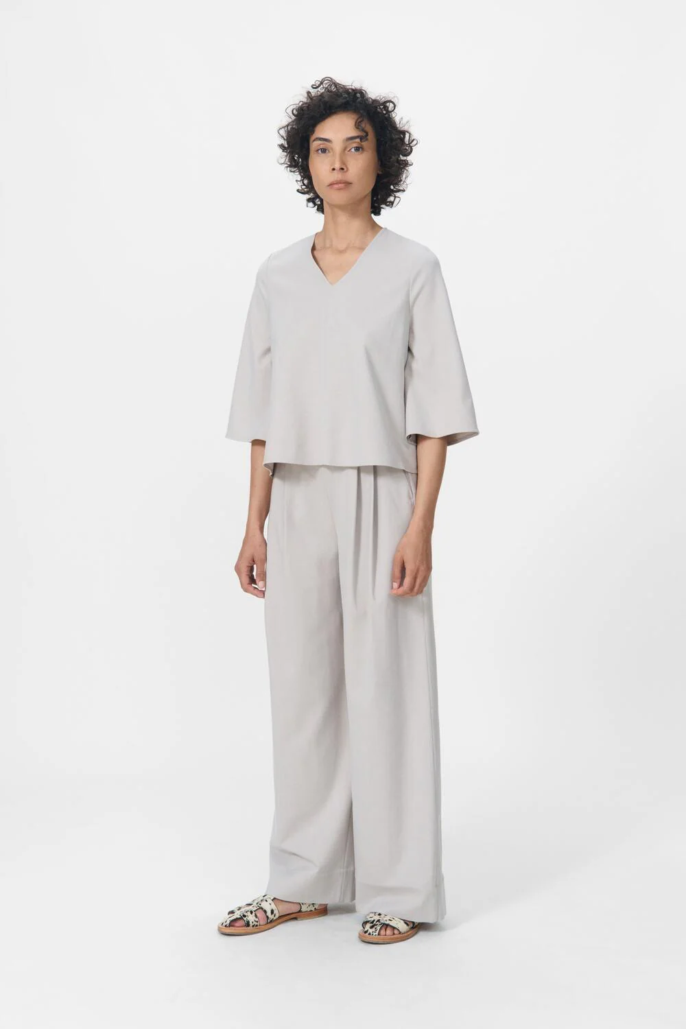 Maren bluse - Taupe Grey - Image 5