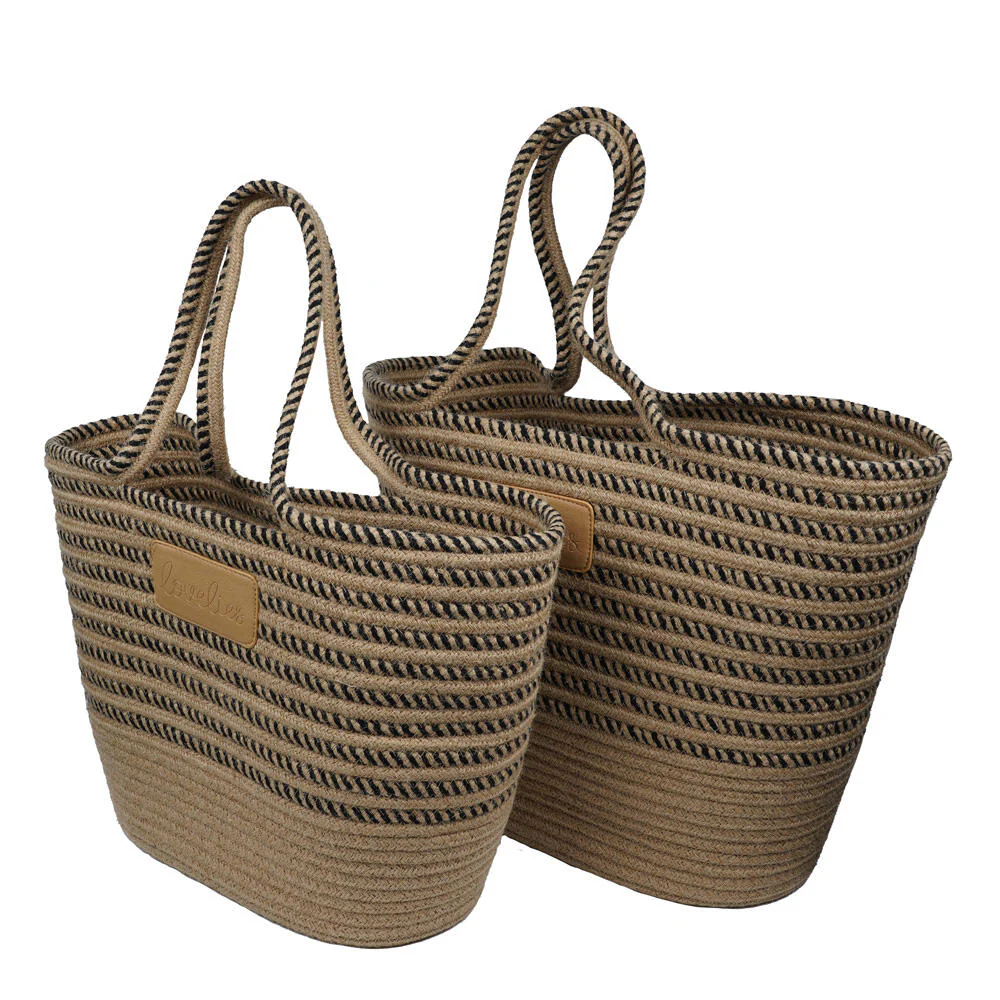 Paraiso strandtaske, mellem - Dark Stripe - Image 3