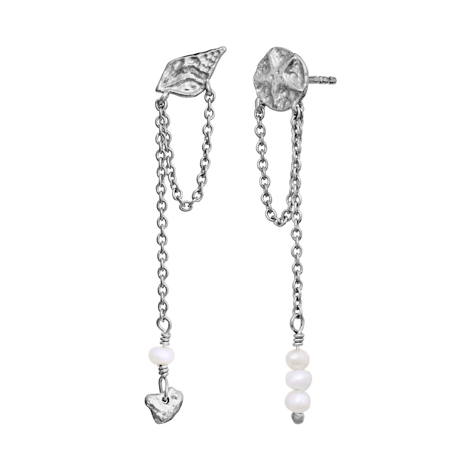 Elo hængeøreringe - sølv - Image 3
