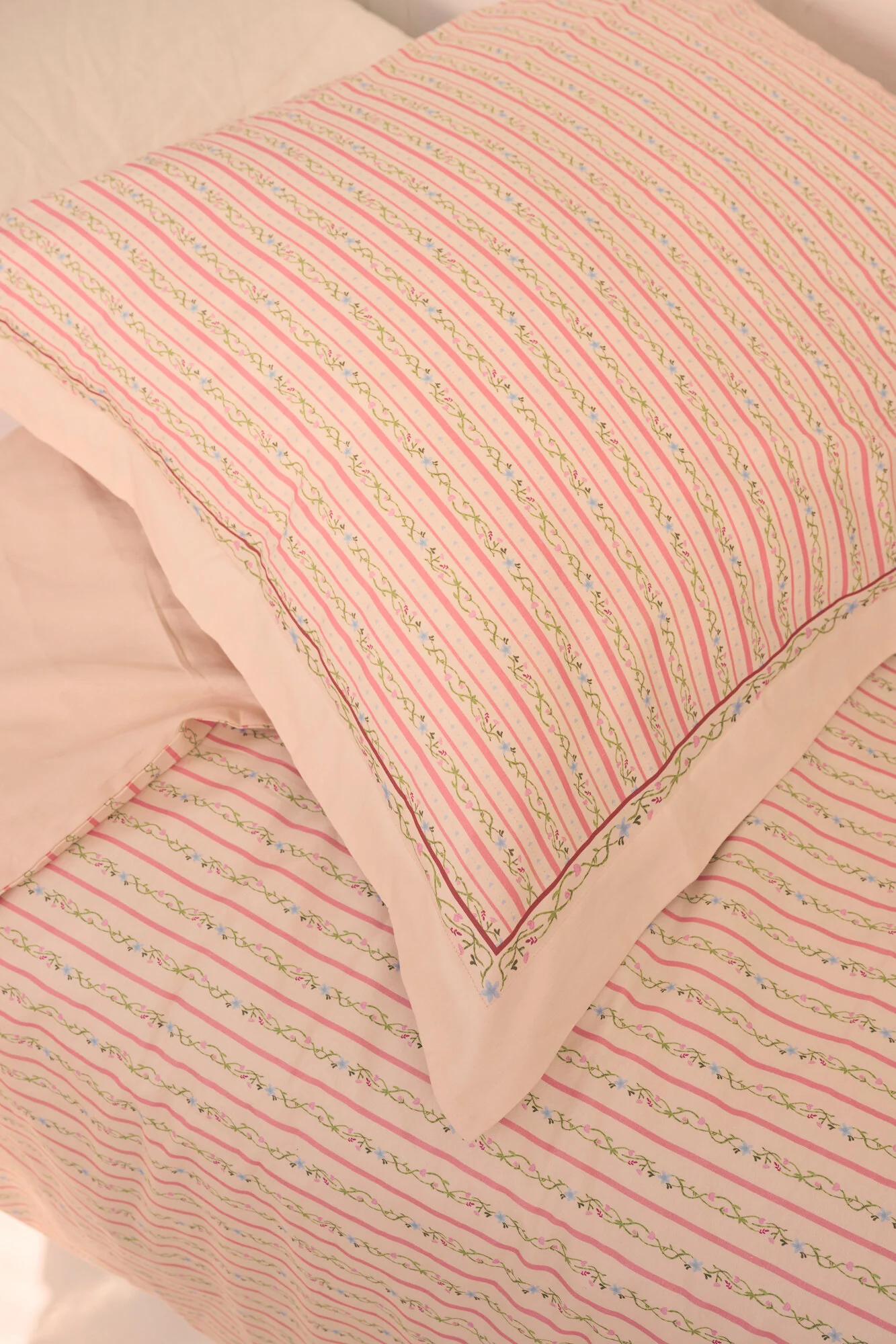 Sengesæt, 200x140 cm - Summer Stripe Peach - Image 2
