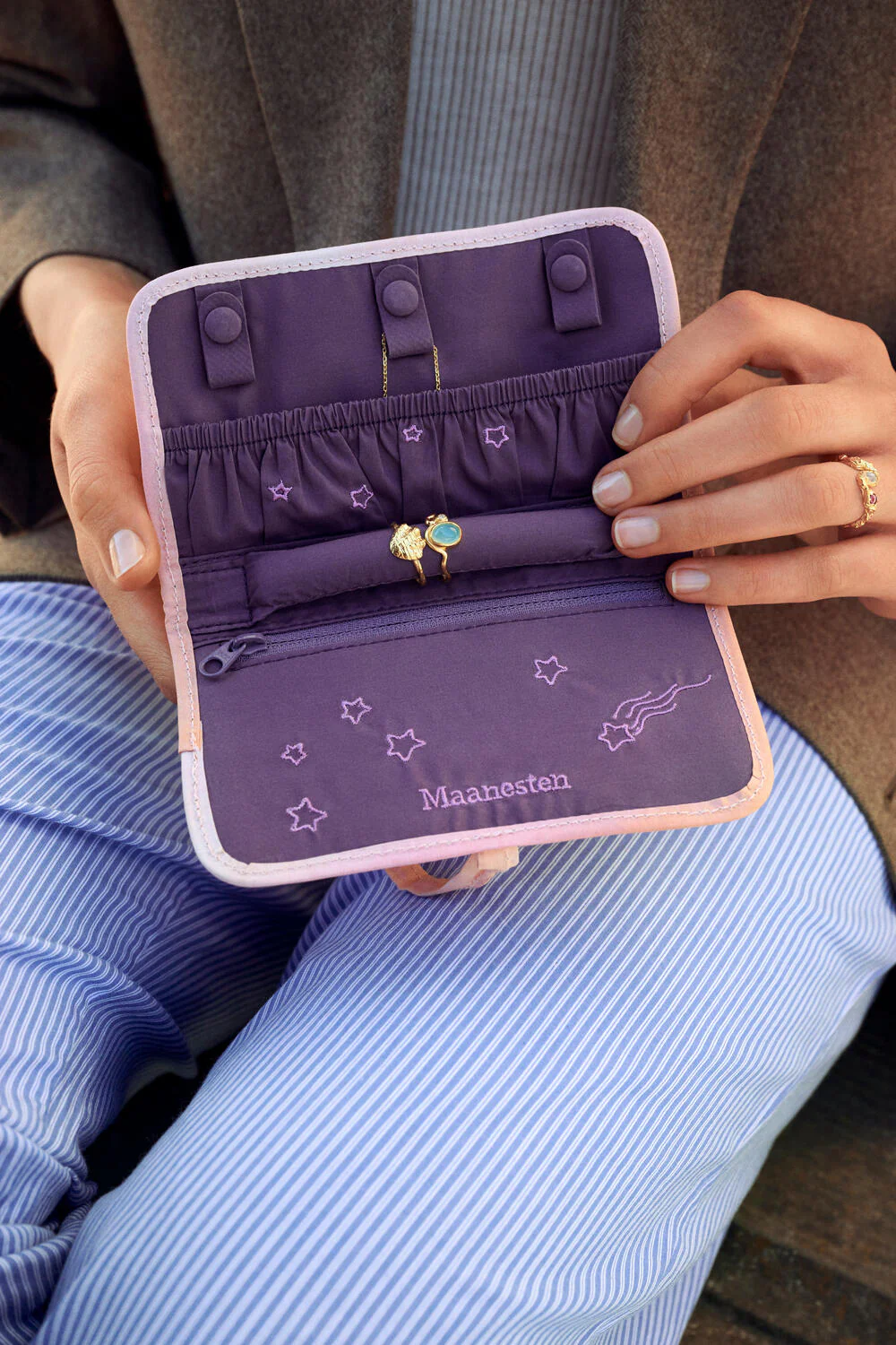 Smykke clutch - Moon & Stars Rose - Image 2