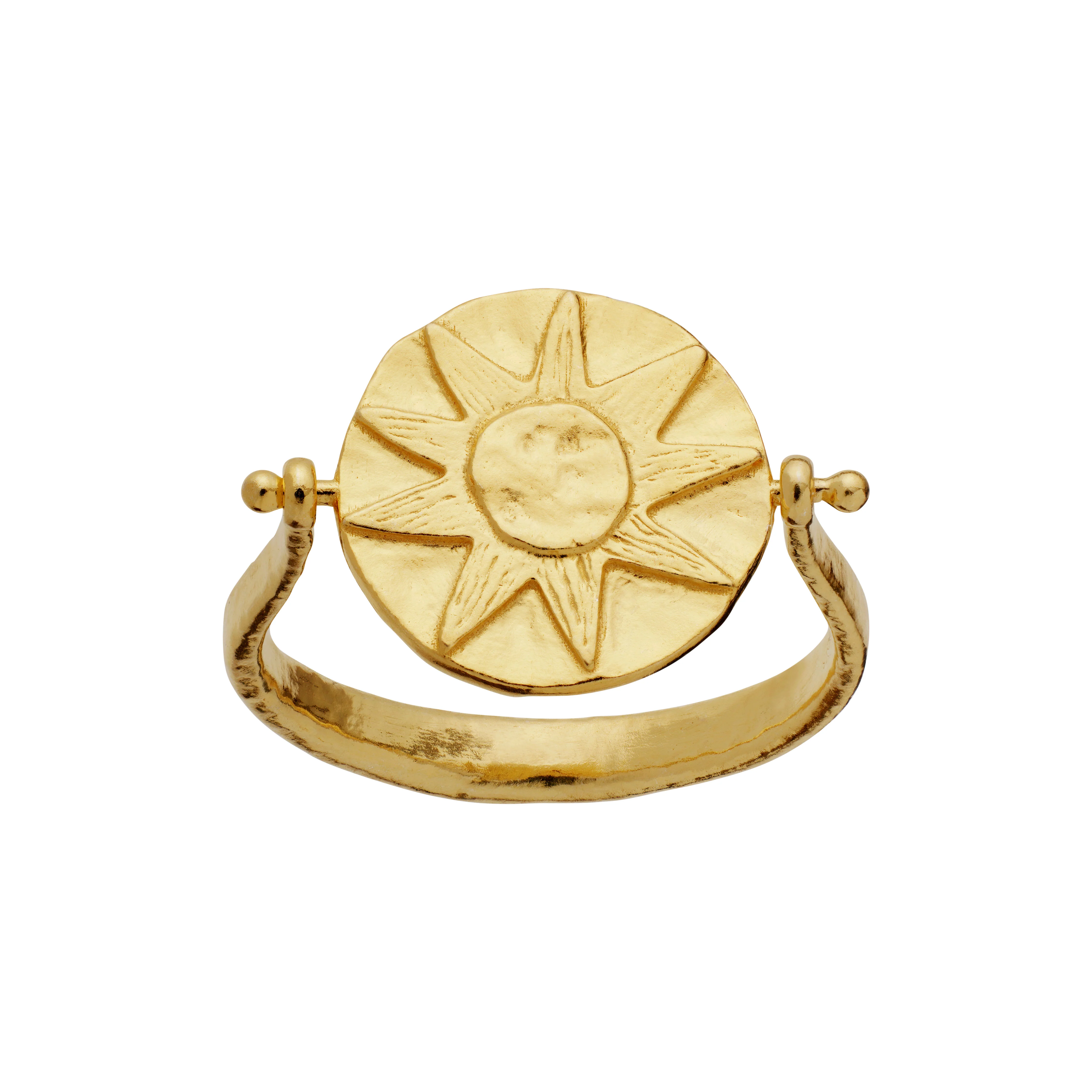 Sunna ring - forgyldt