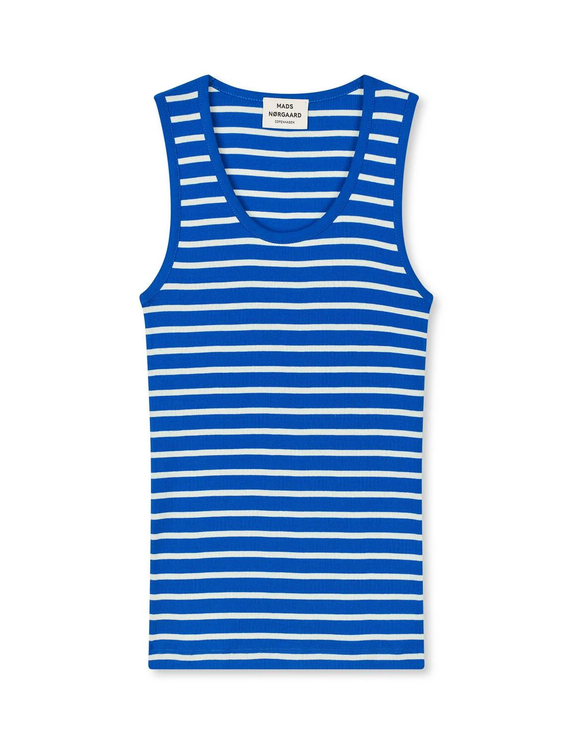 2X2 Cotton Stripe Amour Tank Top - Surf The Web/Vanilla Ice - Image 2