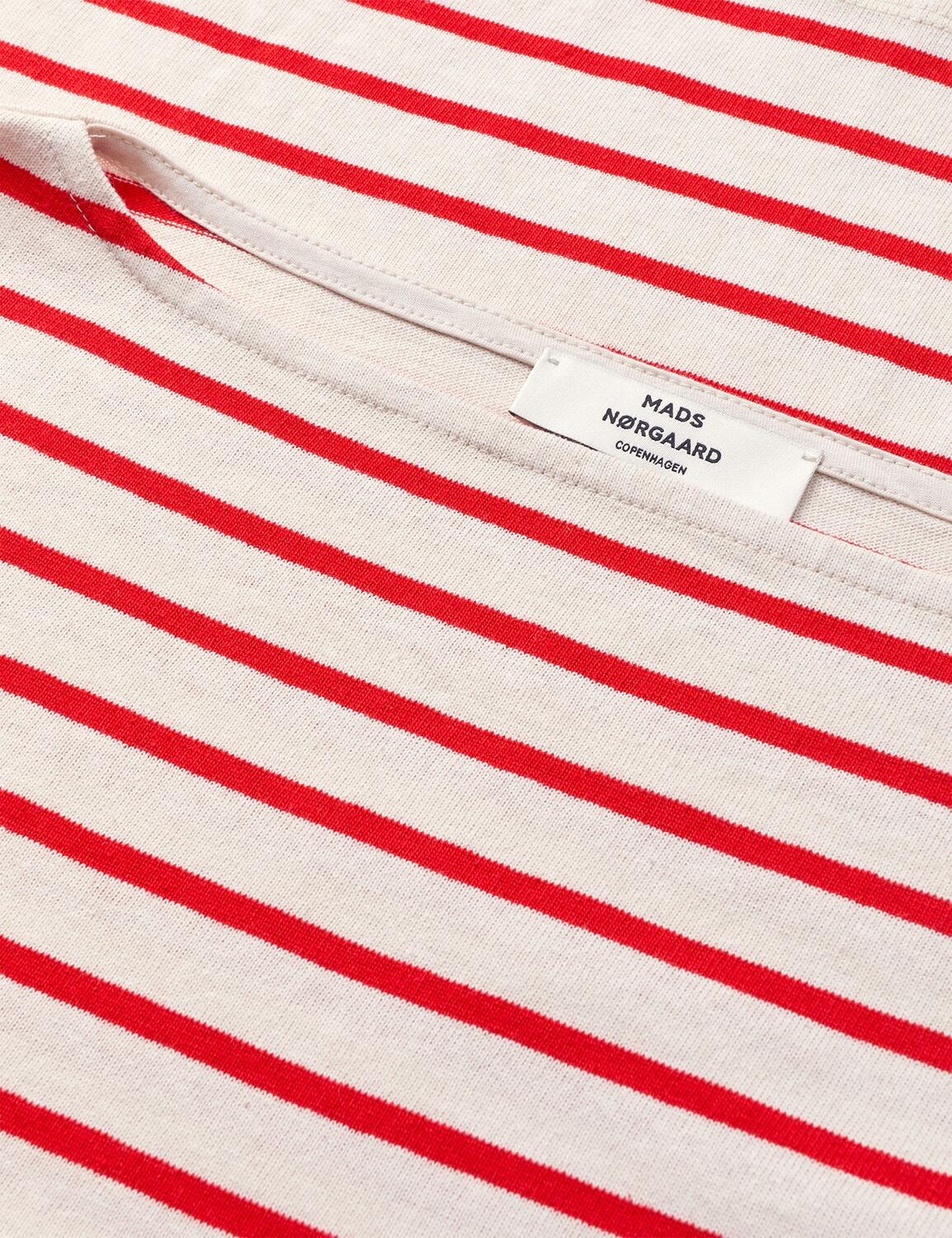 Pablo Gabi langærmet t-shirt - Vanilla Ice/Fiery Red - Image 4