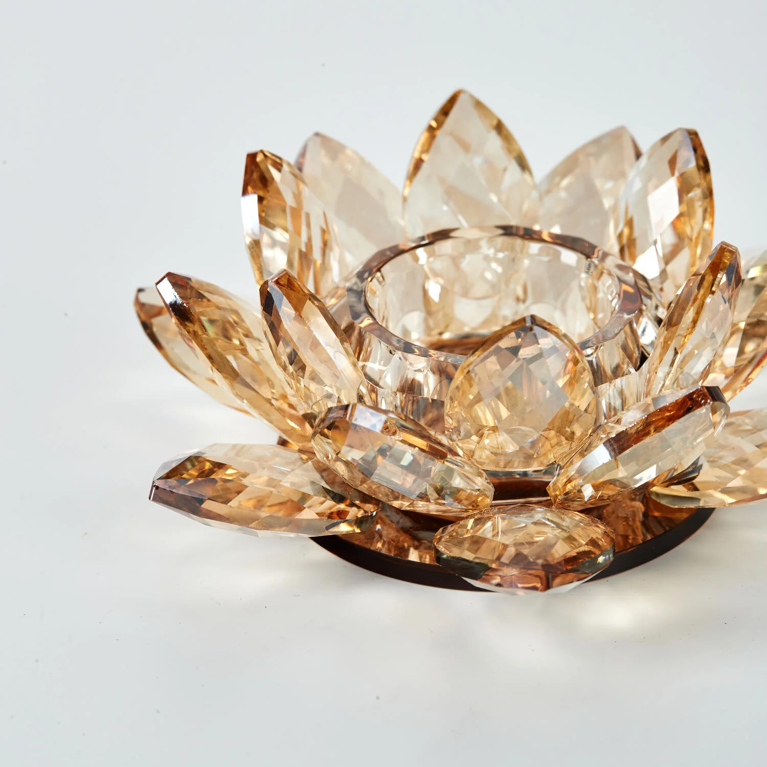 Lotus Votive fyrfadsstage, lille - Amber - Image 4