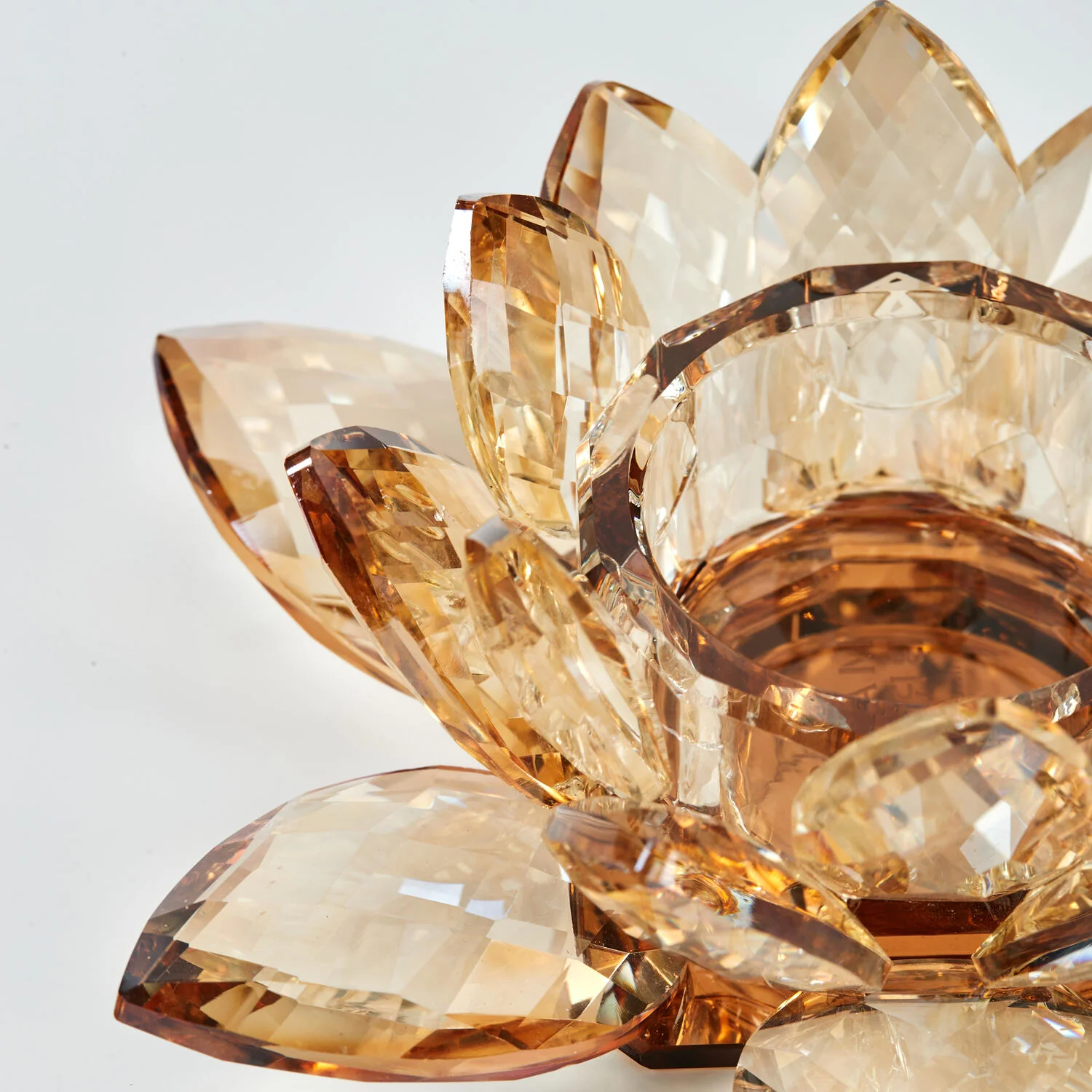 Lotus Votive fyrfadsstage, lille - Amber - Image 5
