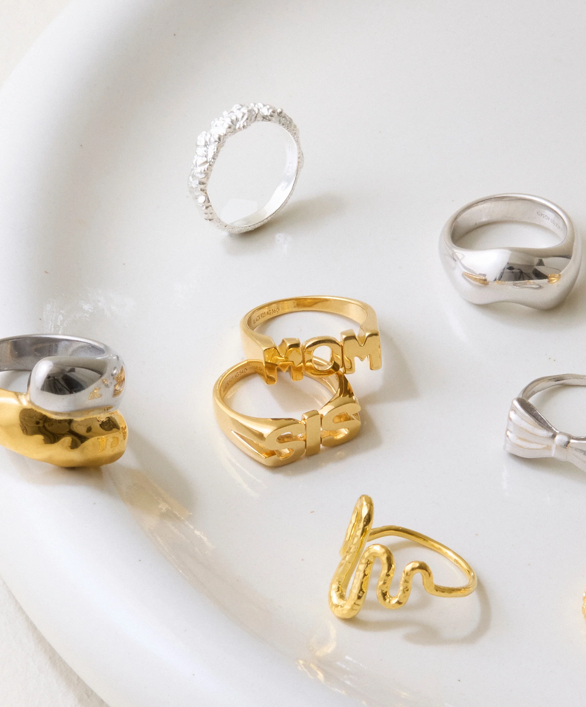 Mom ring - forgyldt - Image 3