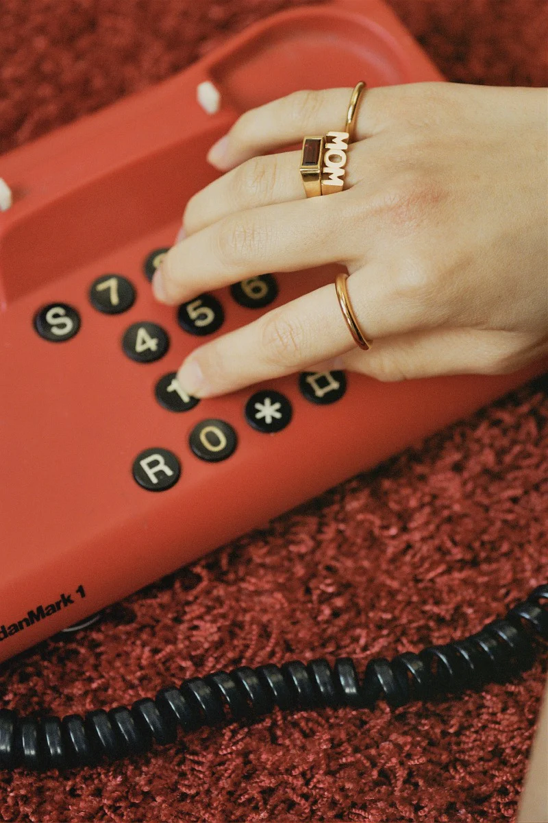 Mom ring - forgyldt - Image 4