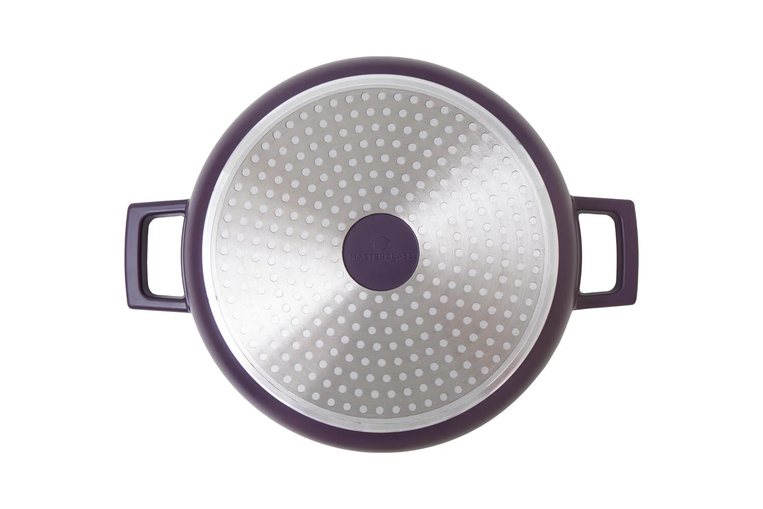 Støbt aluminiums gryde m/låg, lilla - 2,5L - Image 4