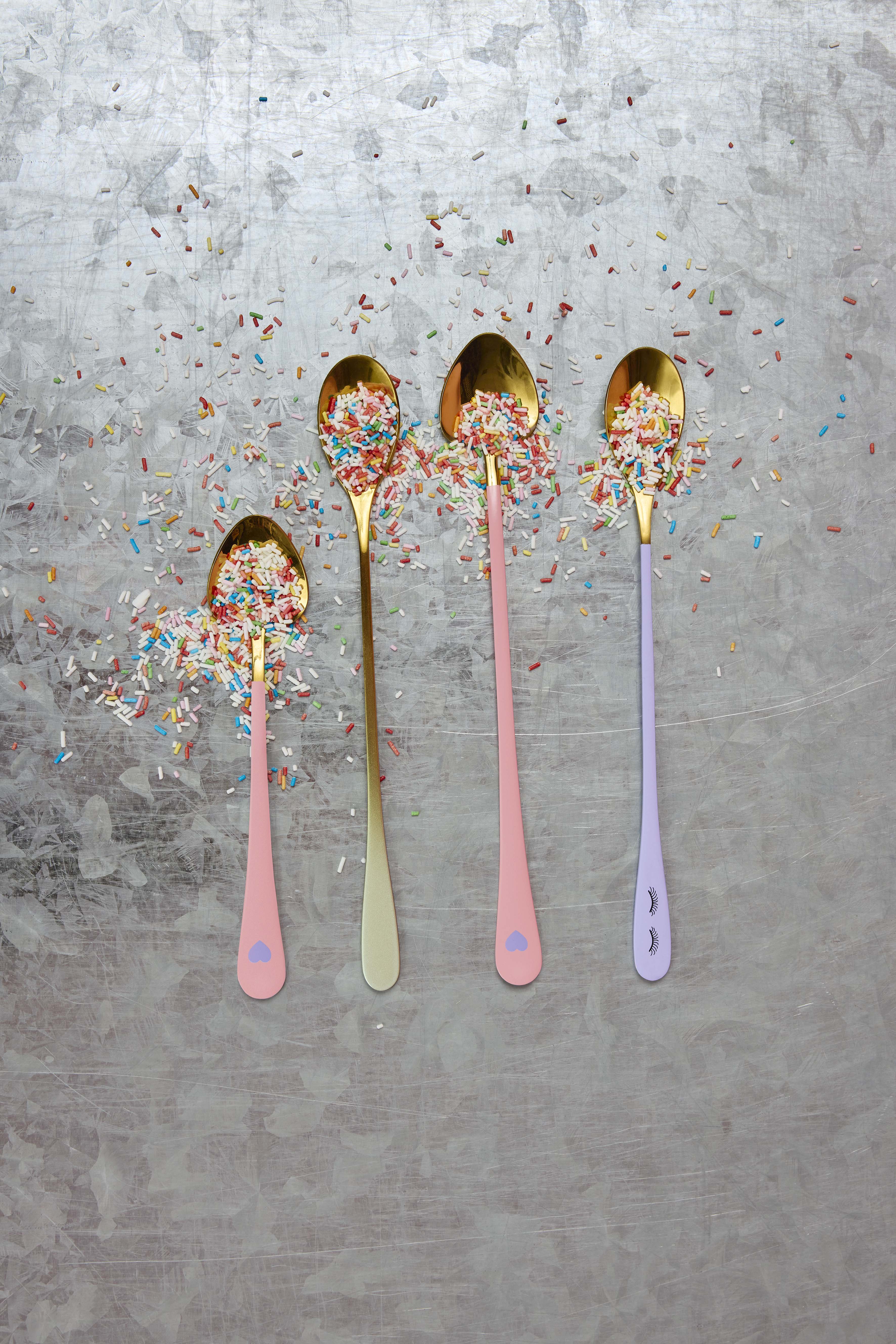 Heart teaspoon set - 4 stk. - Image 2