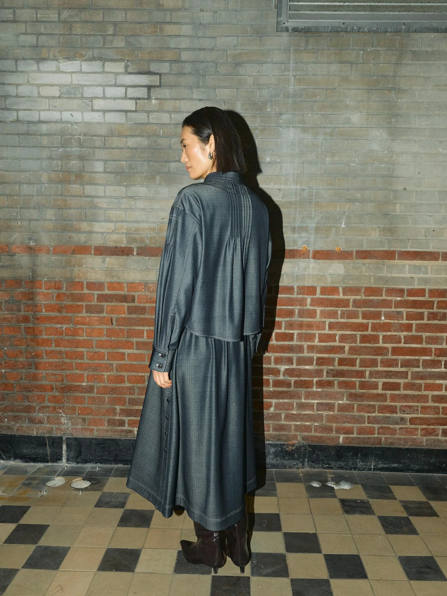 Anela Cilla denimskjorte - sort - Image 8