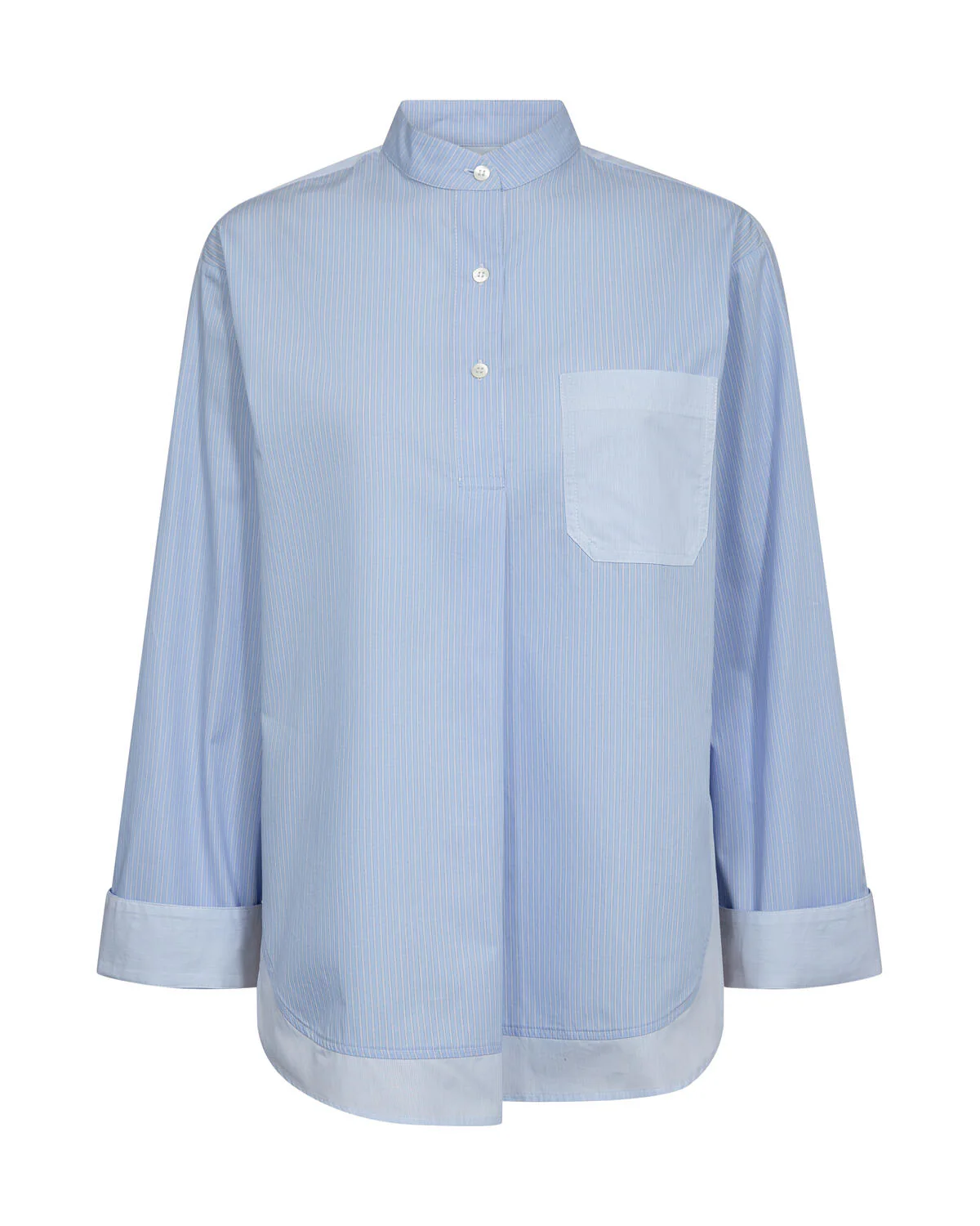 Bronwyn Stripe skjorte – Brunnera Blue - Image 2
