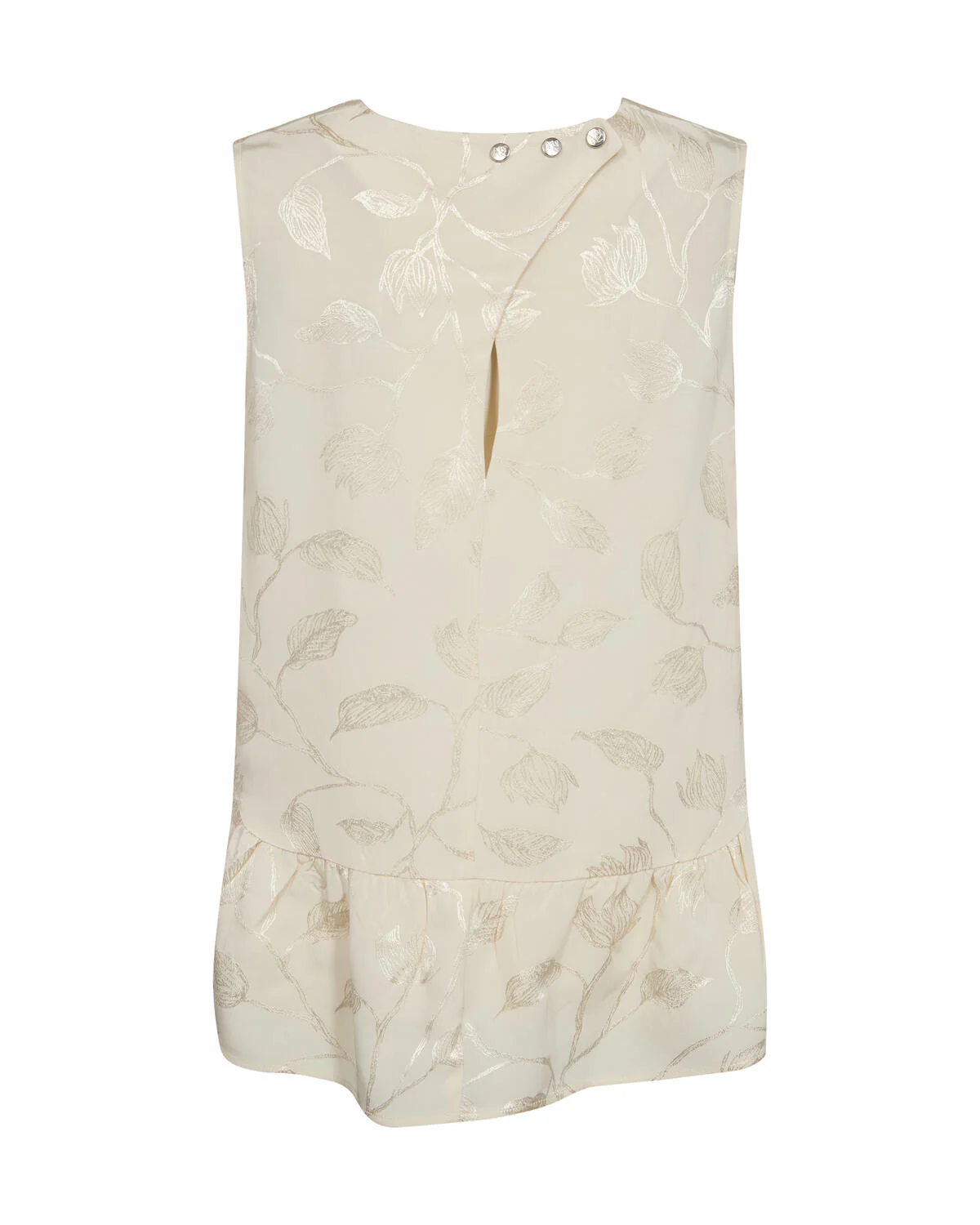 Ixo Leaf Jacq top – Ecru - Image 4