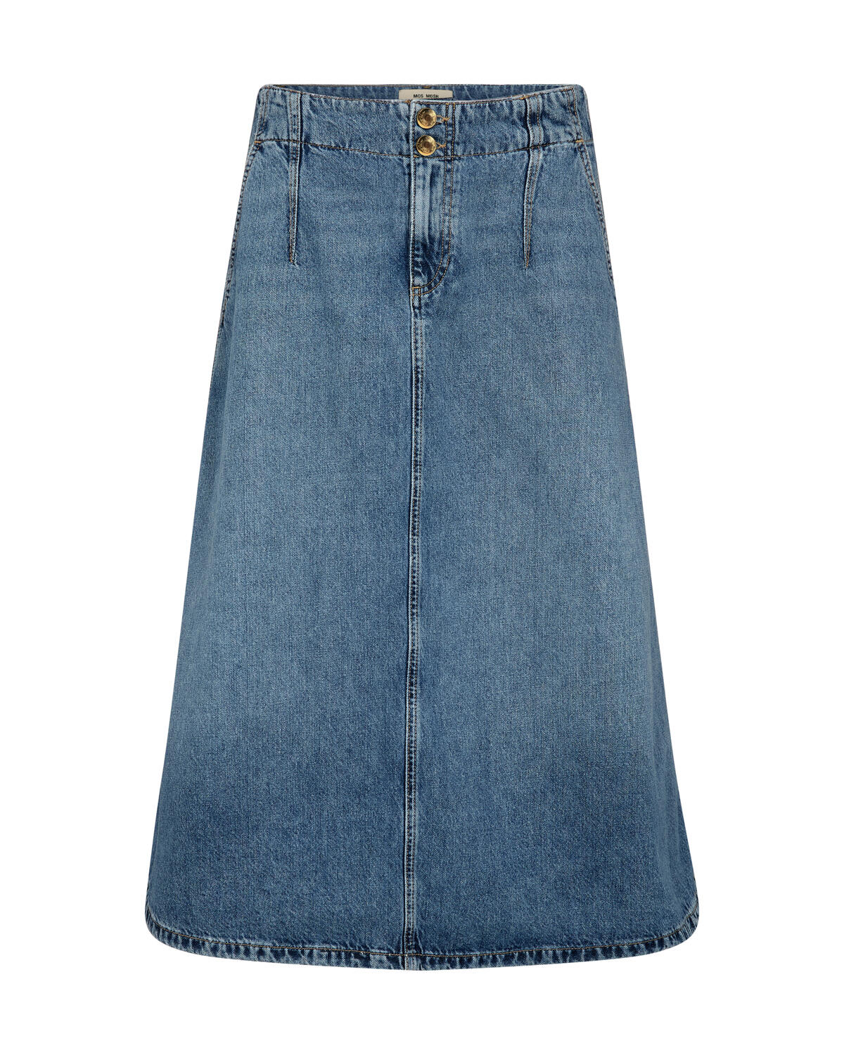 Leala denimnederdel – Mid Blue - Image 2
