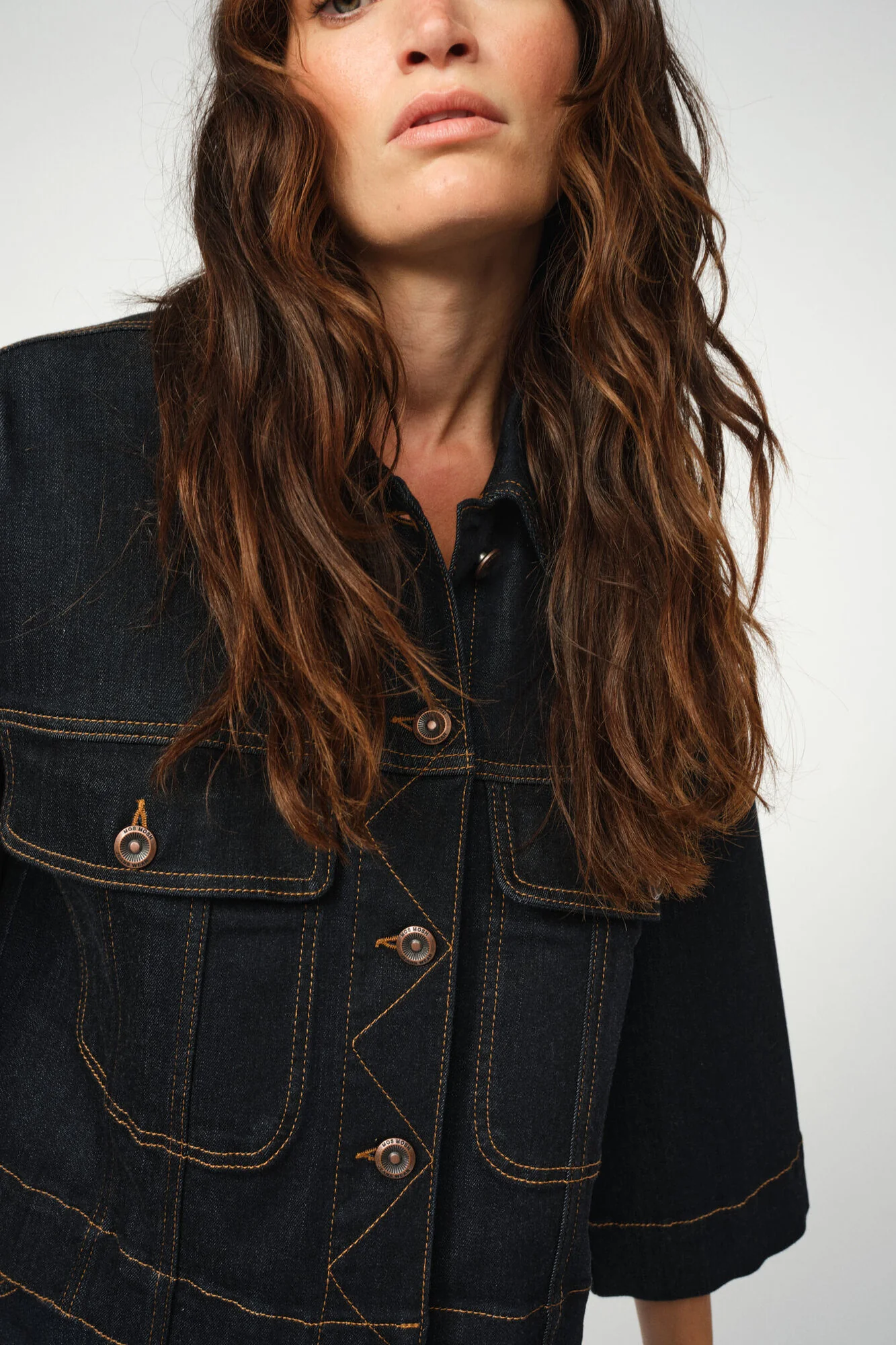Penn Deluxe denimjakke - Dark Blue - Image 3