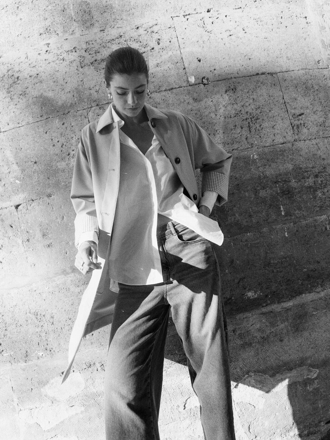 Riko Bora trenchcoat – Twill - Image 11