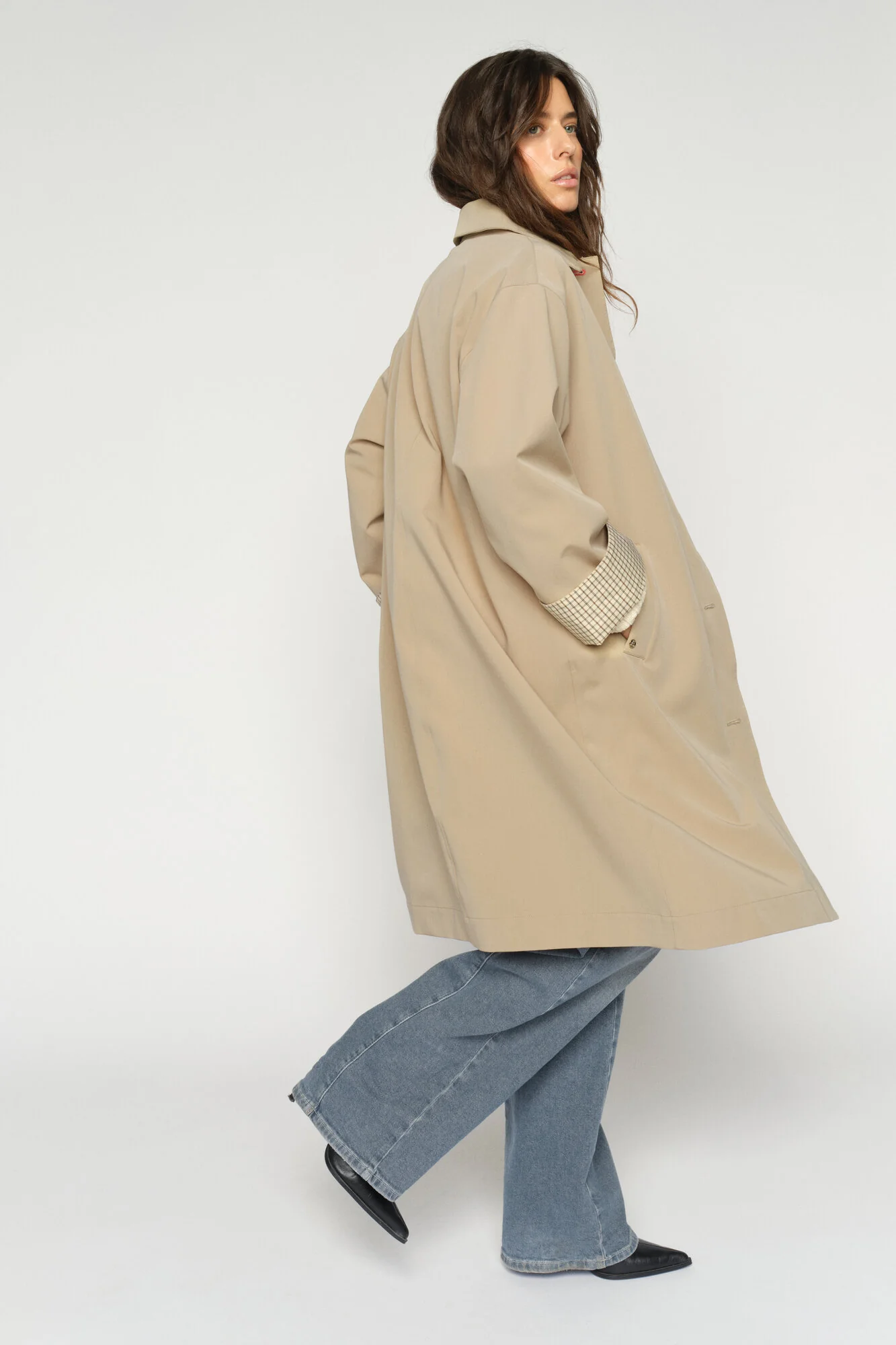 Riko Bora trenchcoat – Twill - Image 4