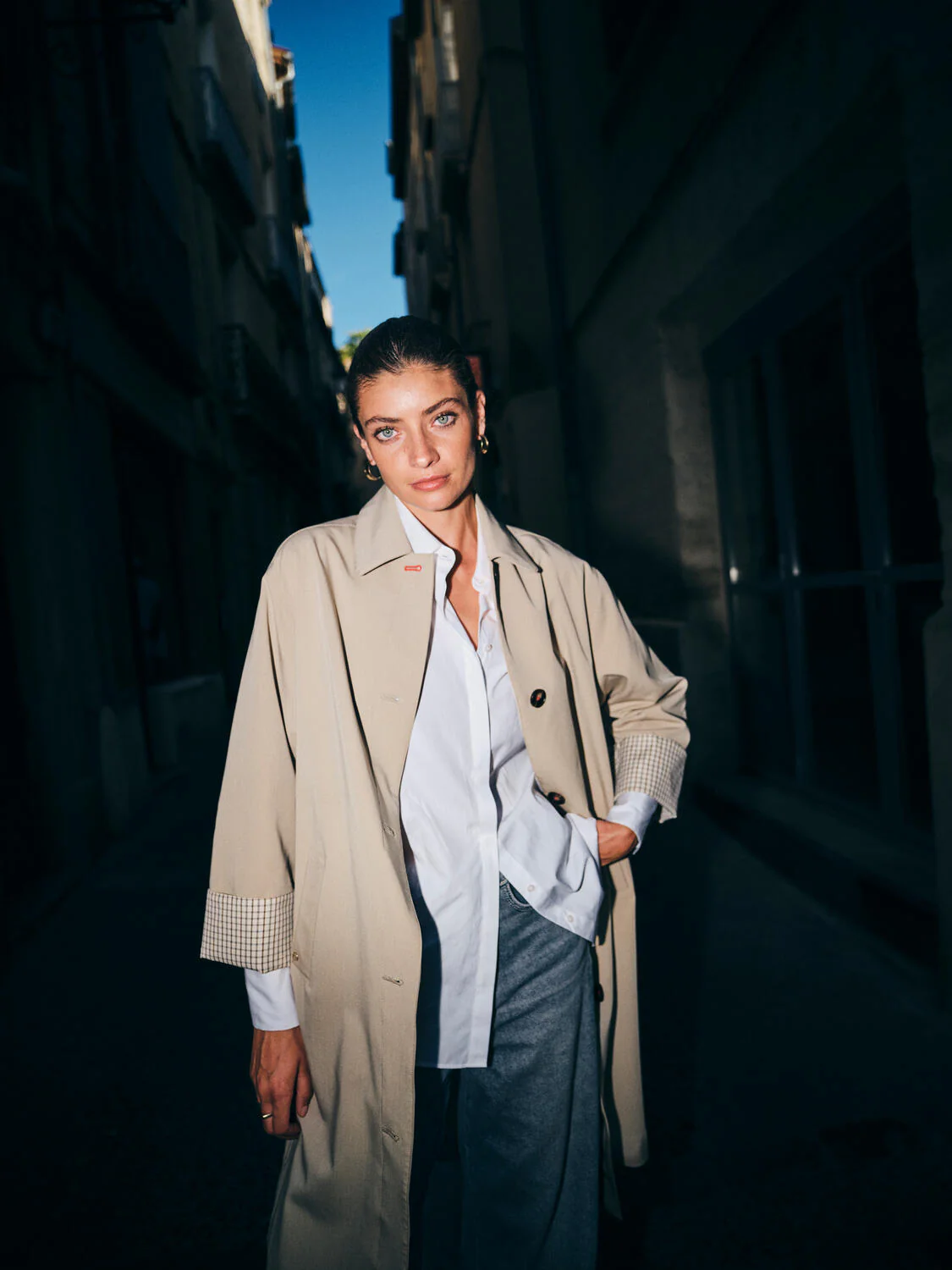 Riko Bora trenchcoat – Twill - Image 8
