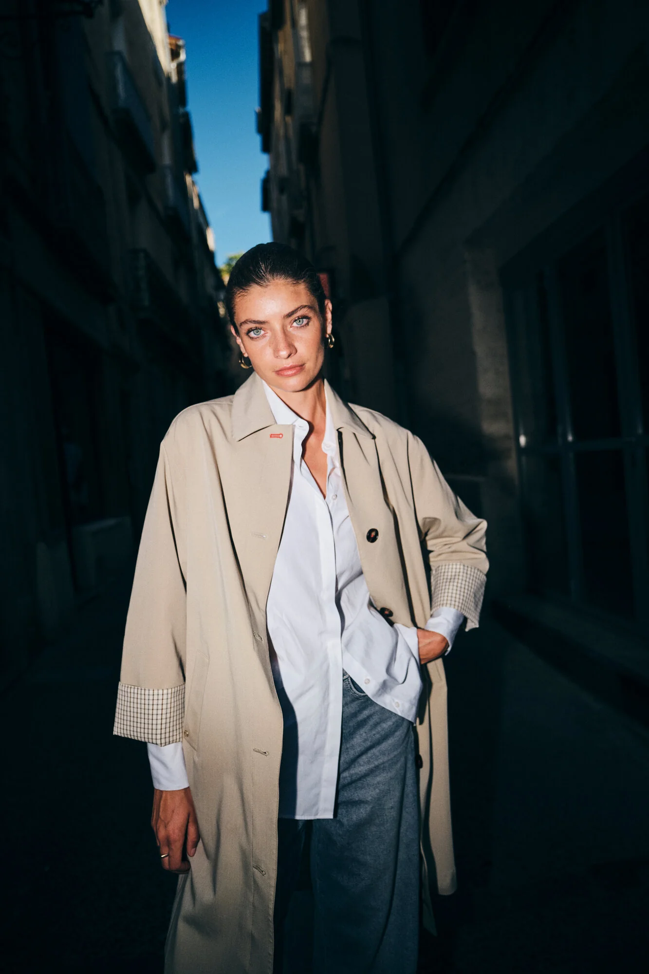 Riko Bora trenchcoat – Twill - Image 9