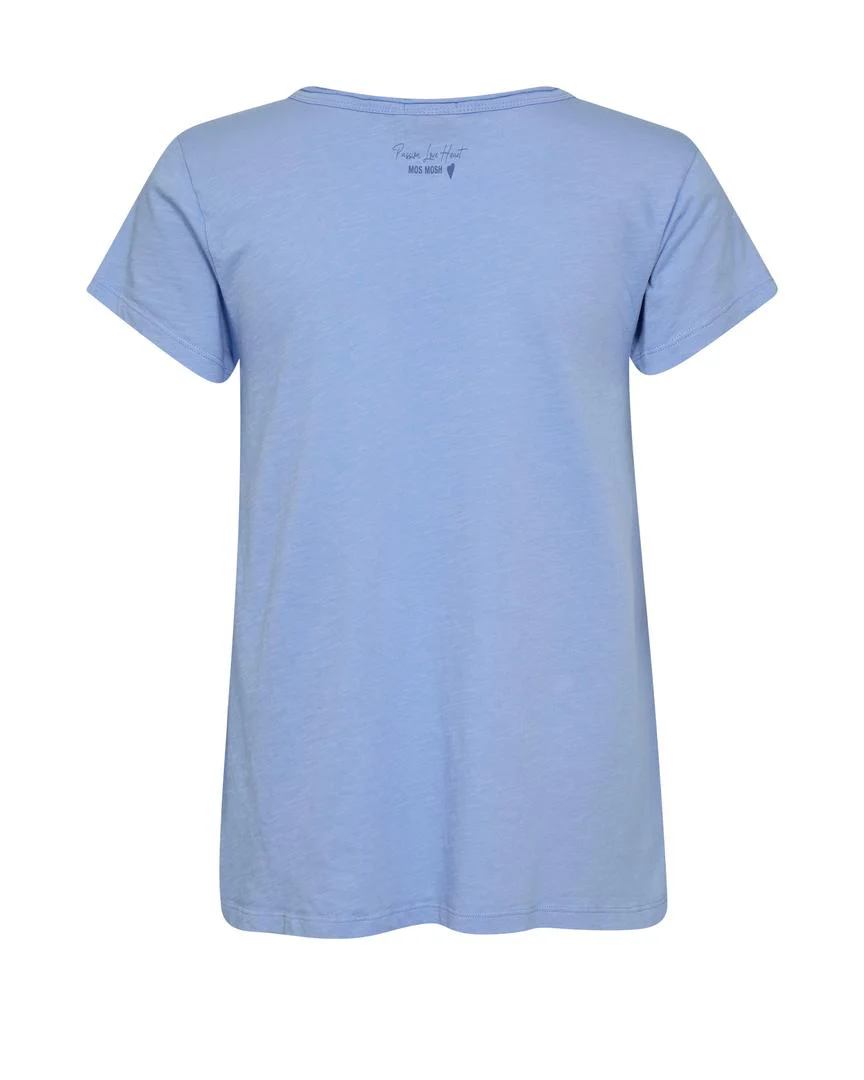 Tulli V-SS Basic t-shirt - Hydrangea - Image 2