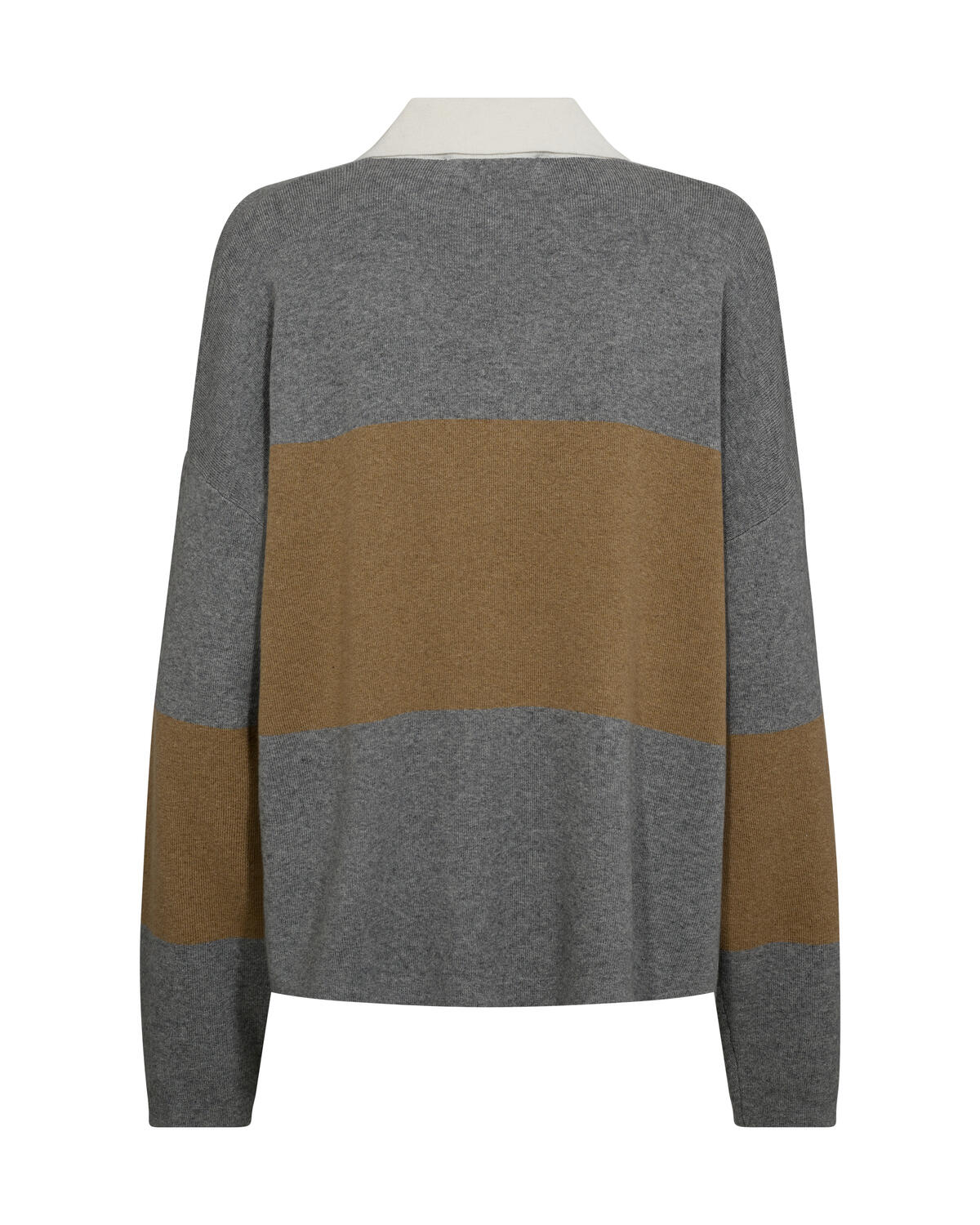 Wylie Tani Bold Stripe Knit polotrøje - True Camel - Image 5