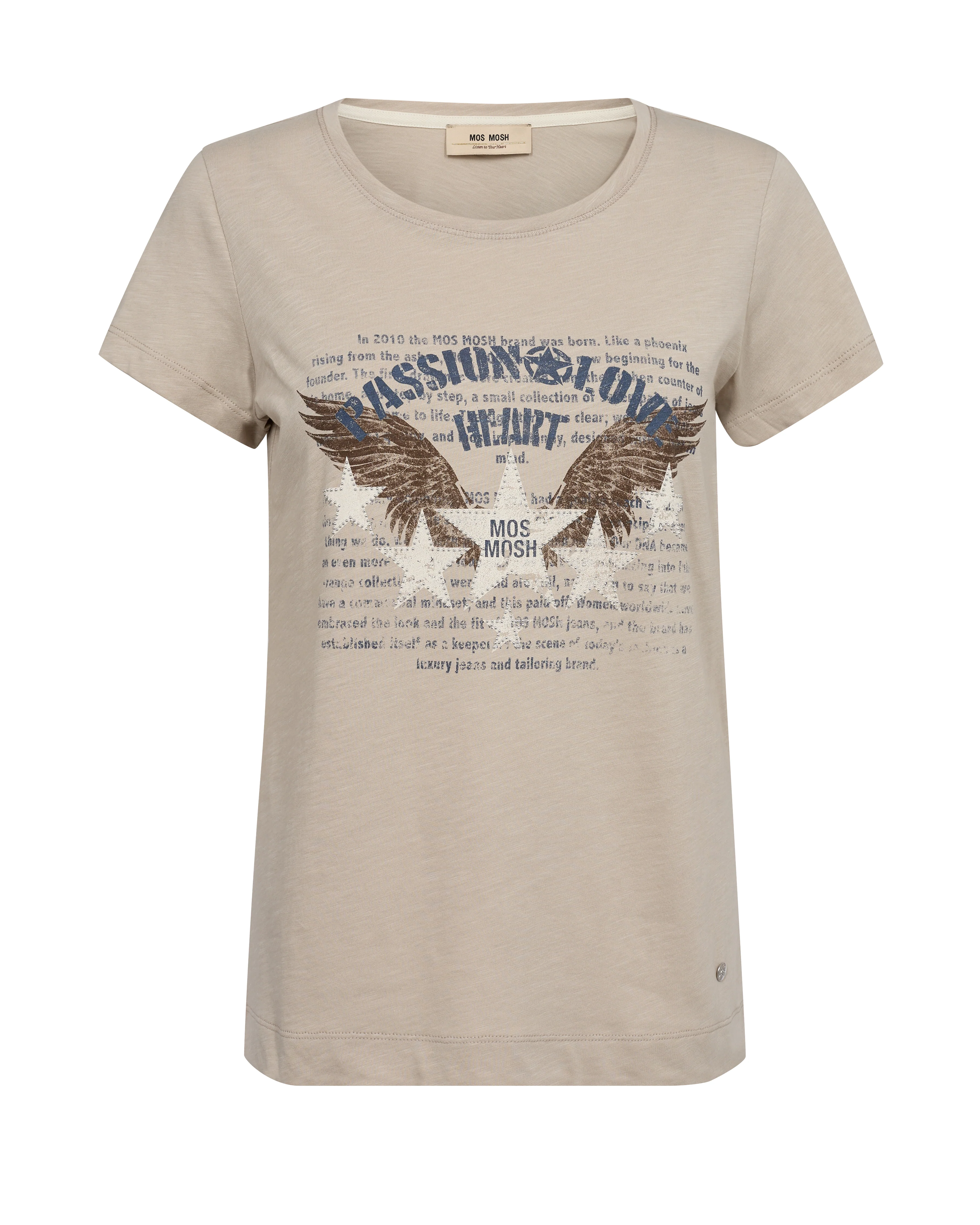 Zibby O-SS t-shirt - Feather Gray