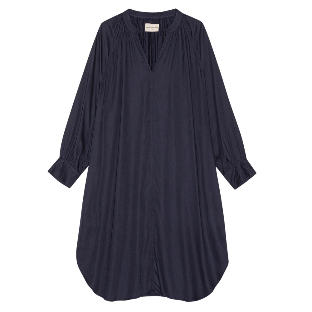 Above Silky kjole - Dark Navy - Image 2