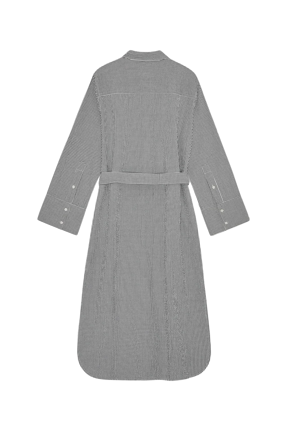 Daylight Gingham skjortekjole - Ecru/Navy - Image 8