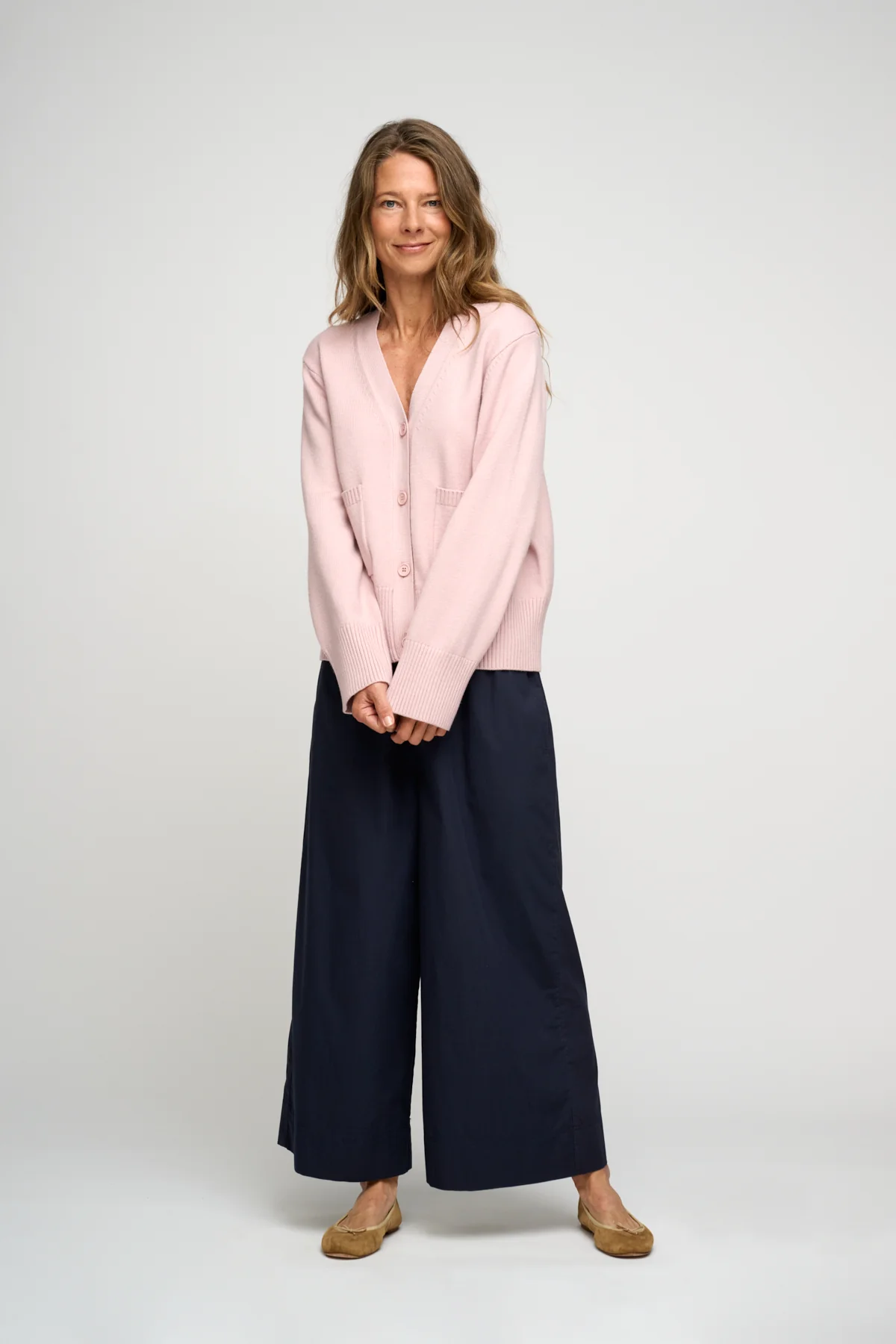 Forest strikket cardigan - Rose Dust - Image 4