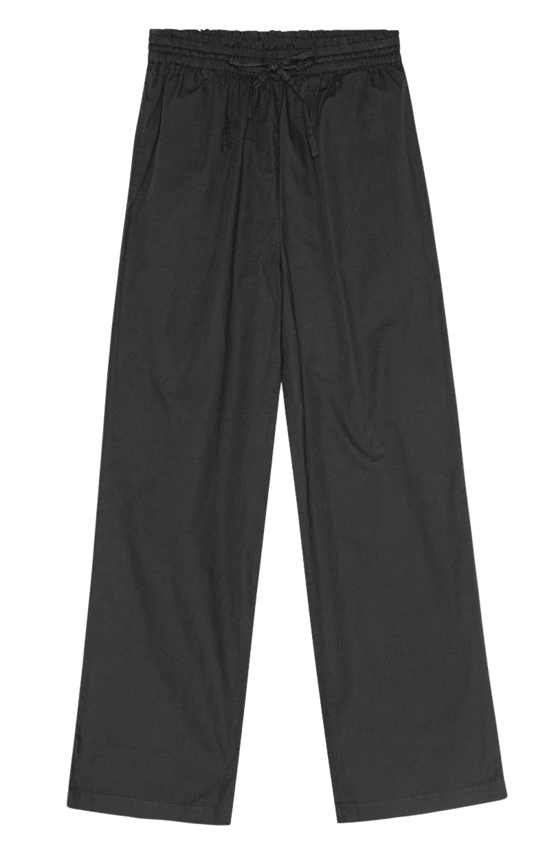 Moon Poplin løse bukser - Moonless Night