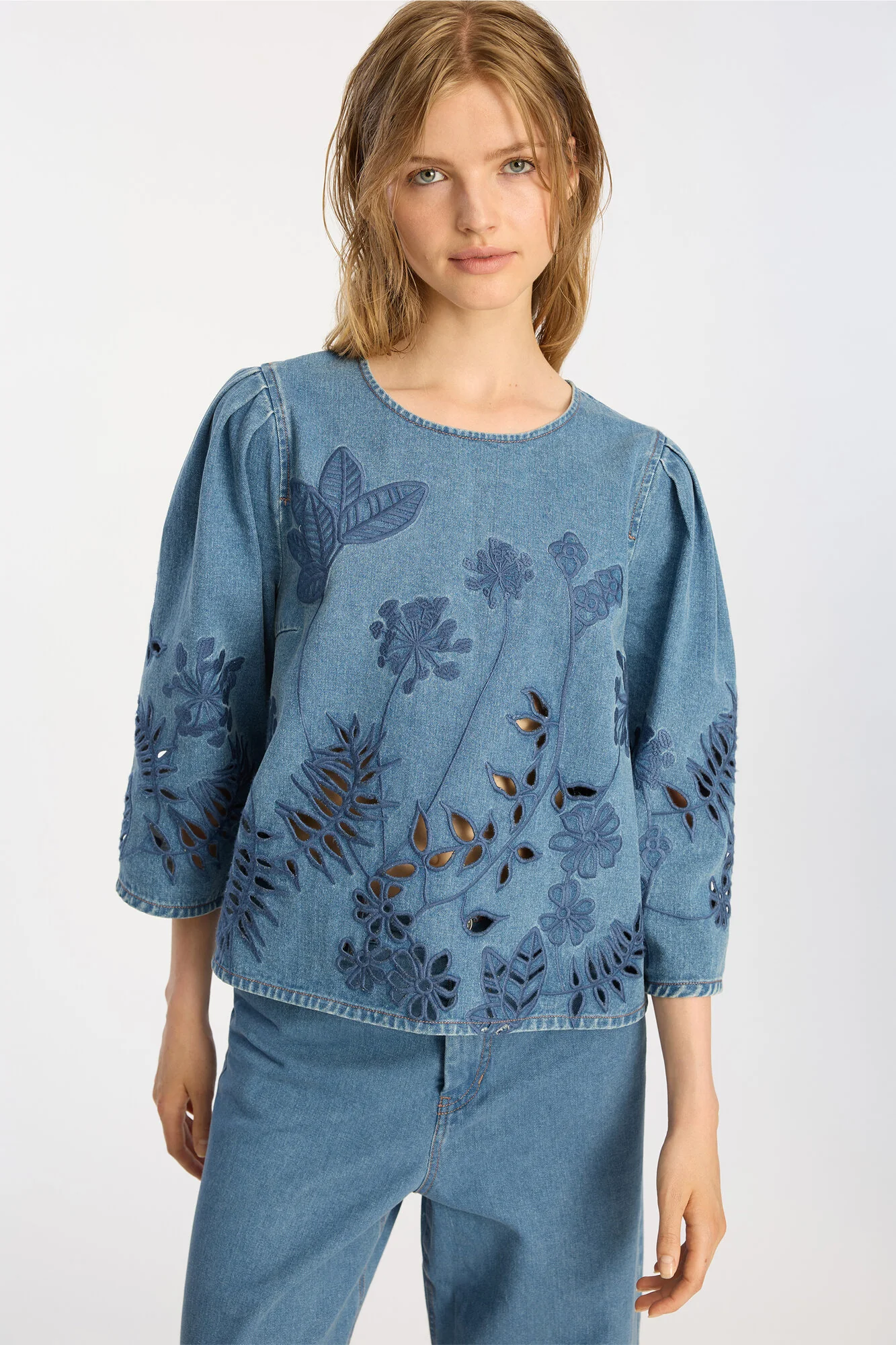 Bramble denimbluse - blå - Image 5