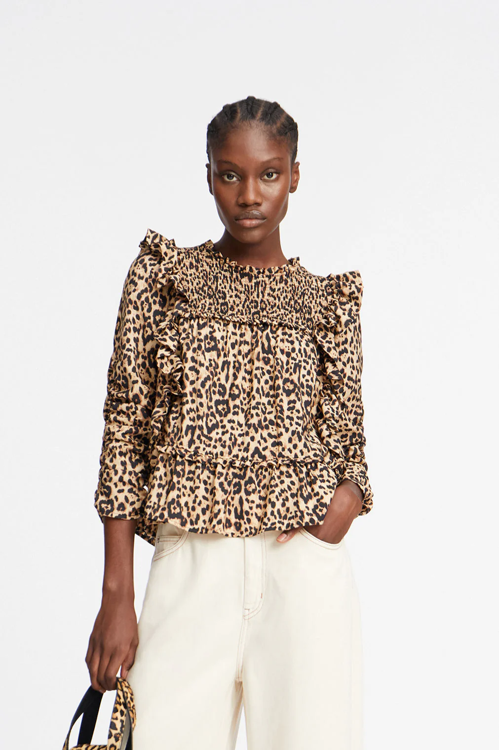 Crisp bluse - Camel