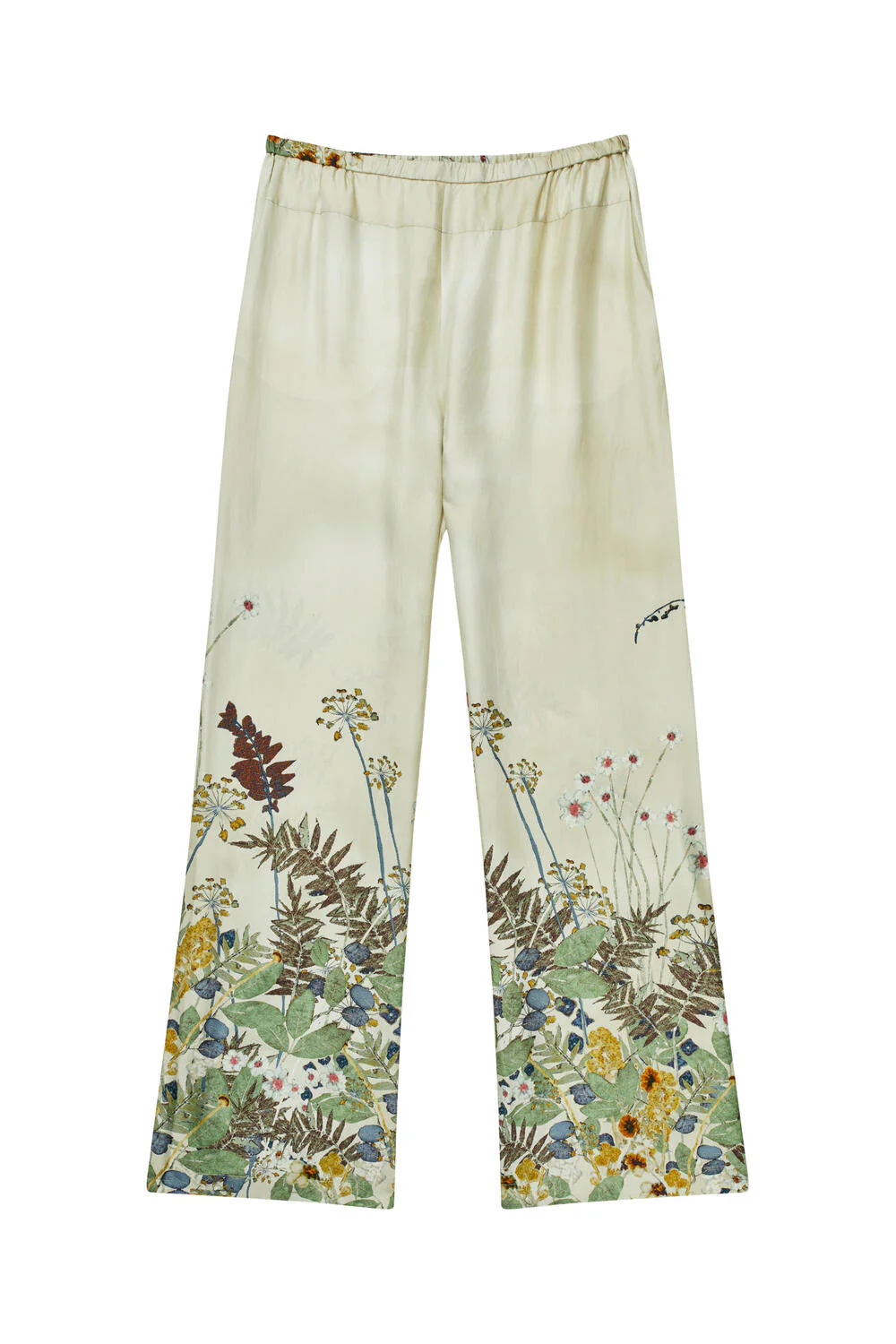 Fabert silkebukser - Print Creme - Image 2