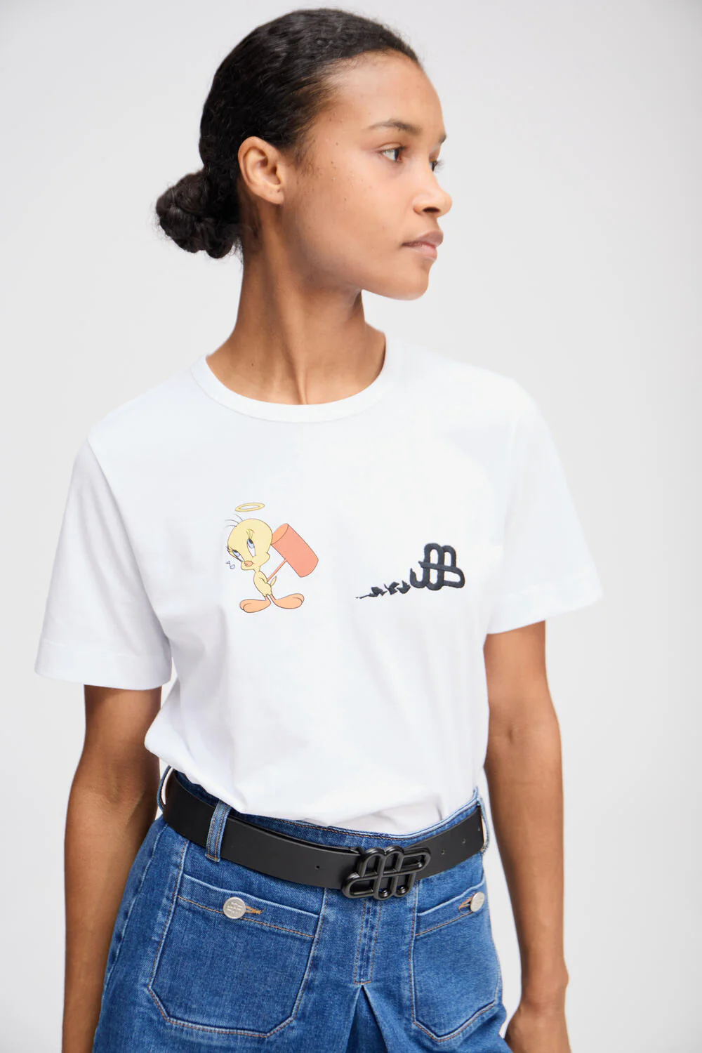 Lacin t-shirt med tryk - hvid