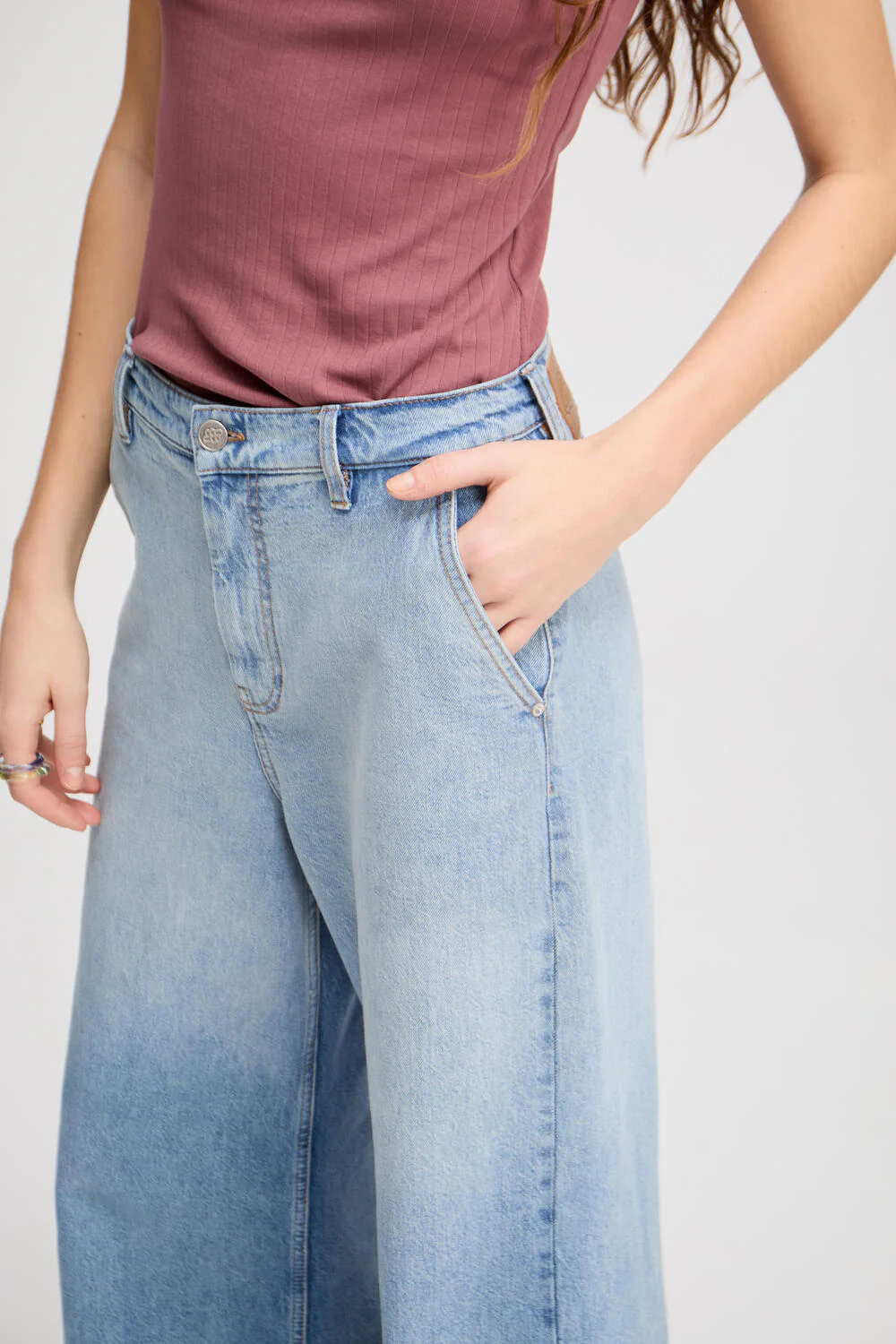 Lecube wide leg jeans - Light Blue - Image 5