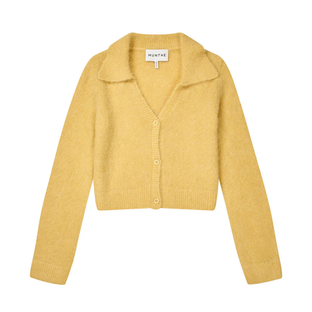 Roxas polo cardigan - Lemon - Image 2