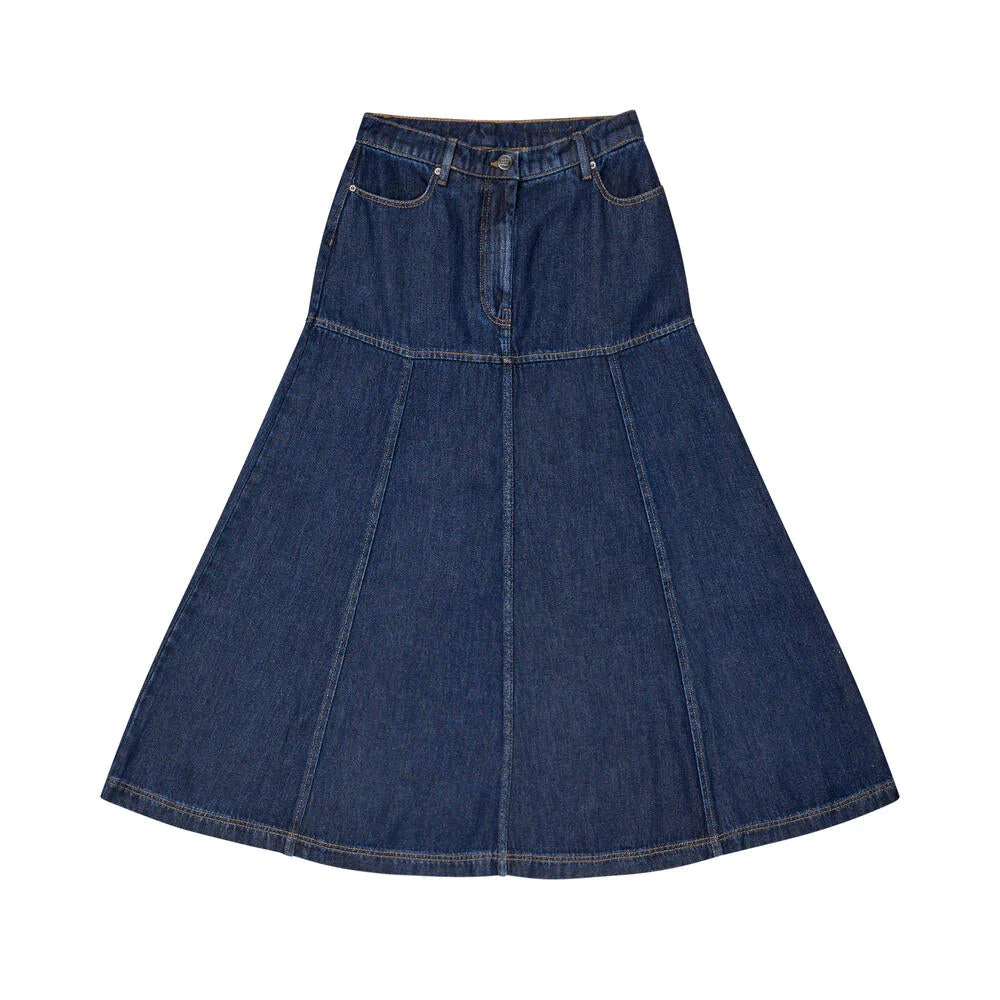 Tuxya denimnederdel - Indigo - Image 2