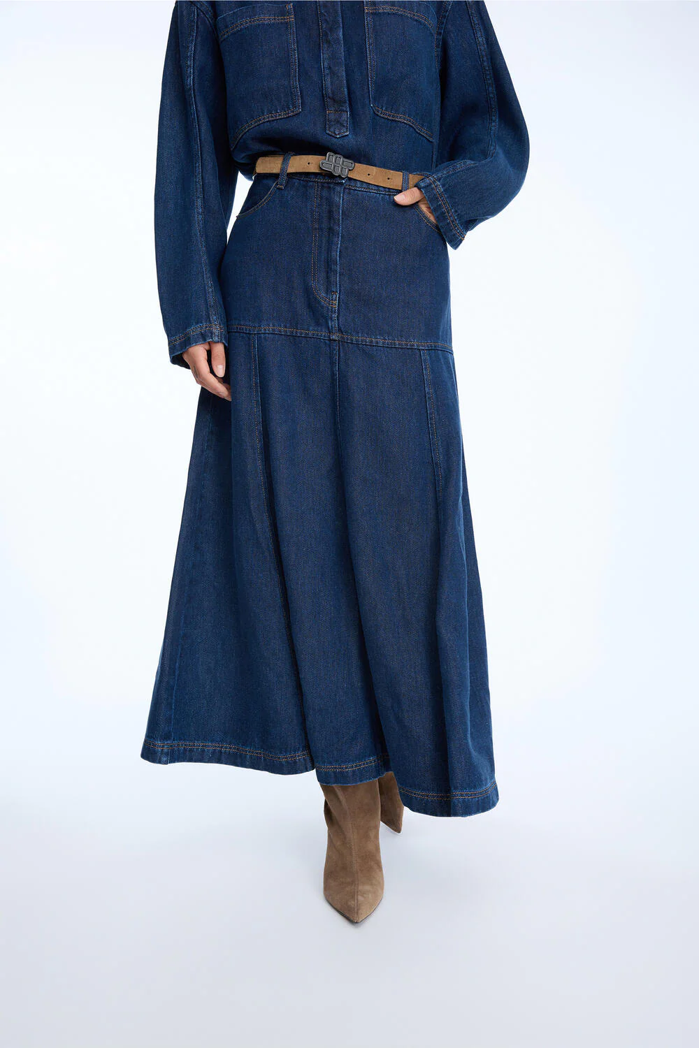 Tuxya denimnederdel - Indigo - Image 4