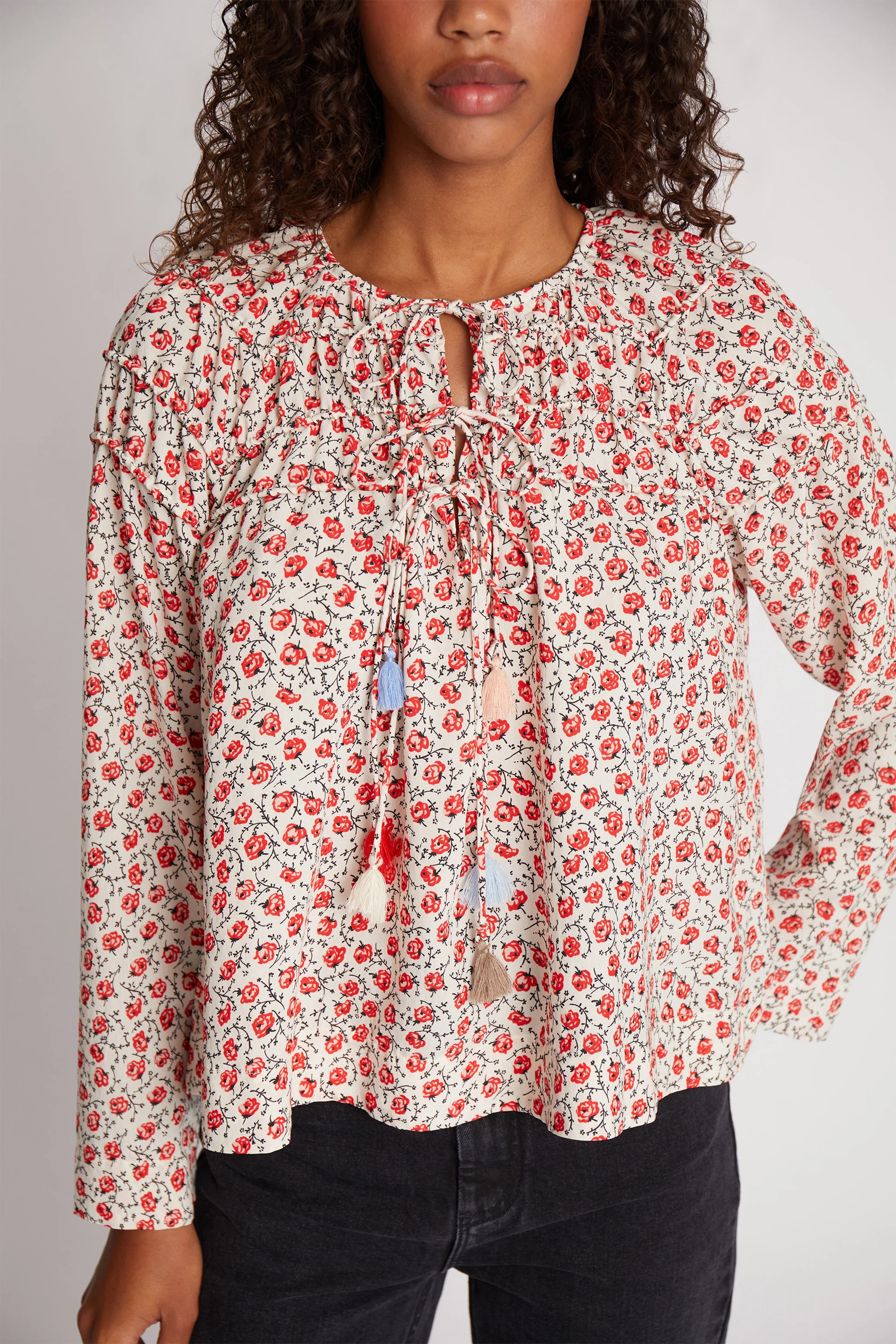 Uzza bluse - rød - Image 5