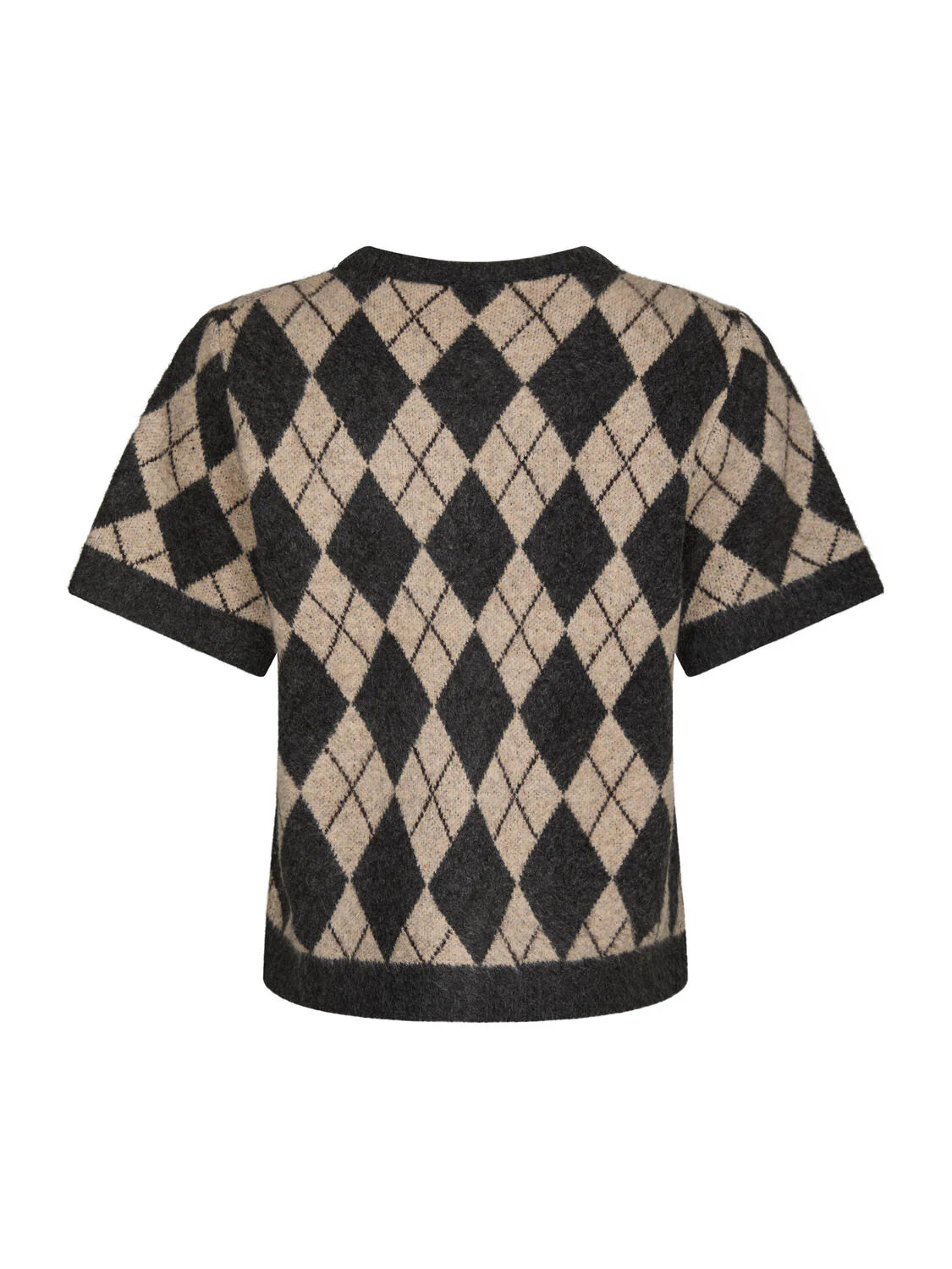 Allestar Check kortærmet cardigan - beige - Image 6