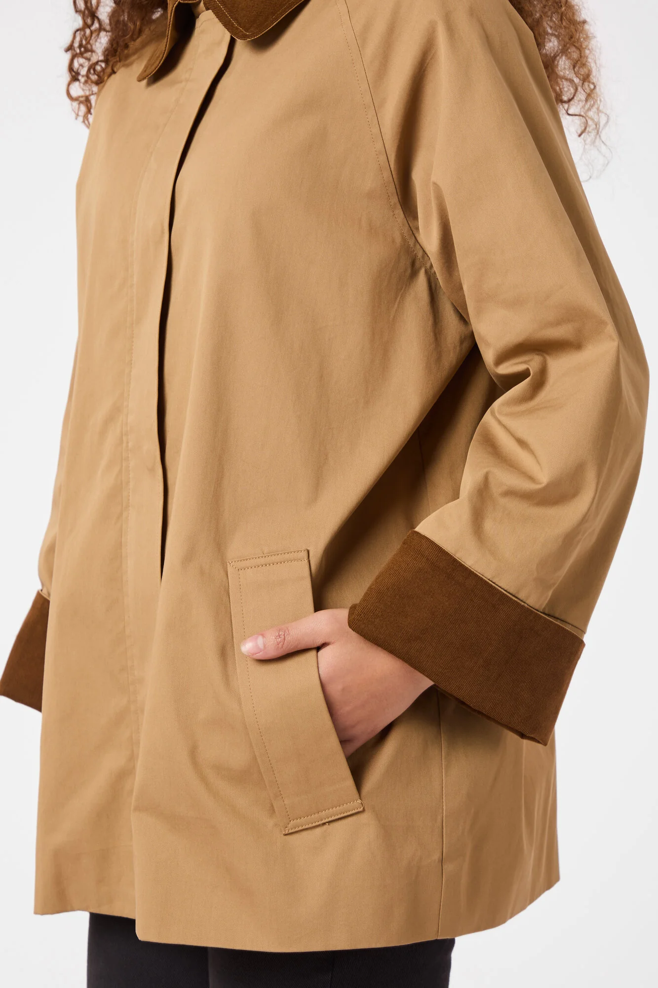 Anastacia Cord jakke - Dark Tan - Image 4