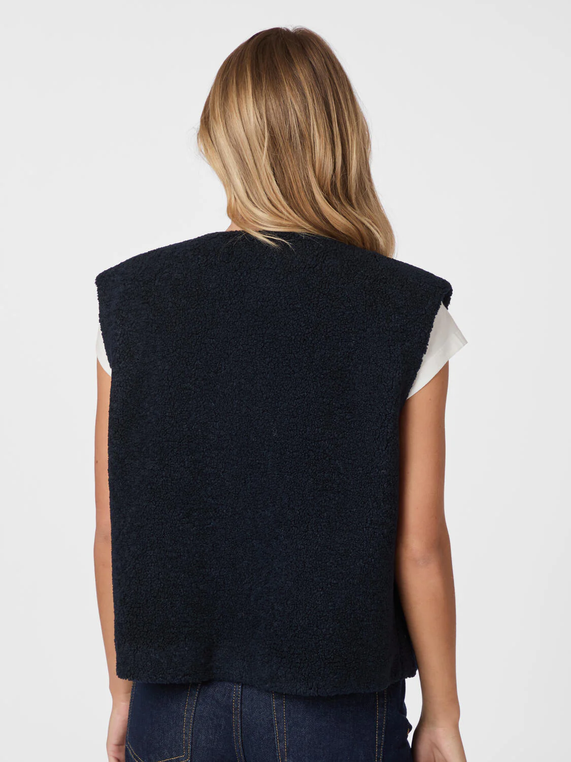 Anjanna Teddy vest - Navy - Image 3