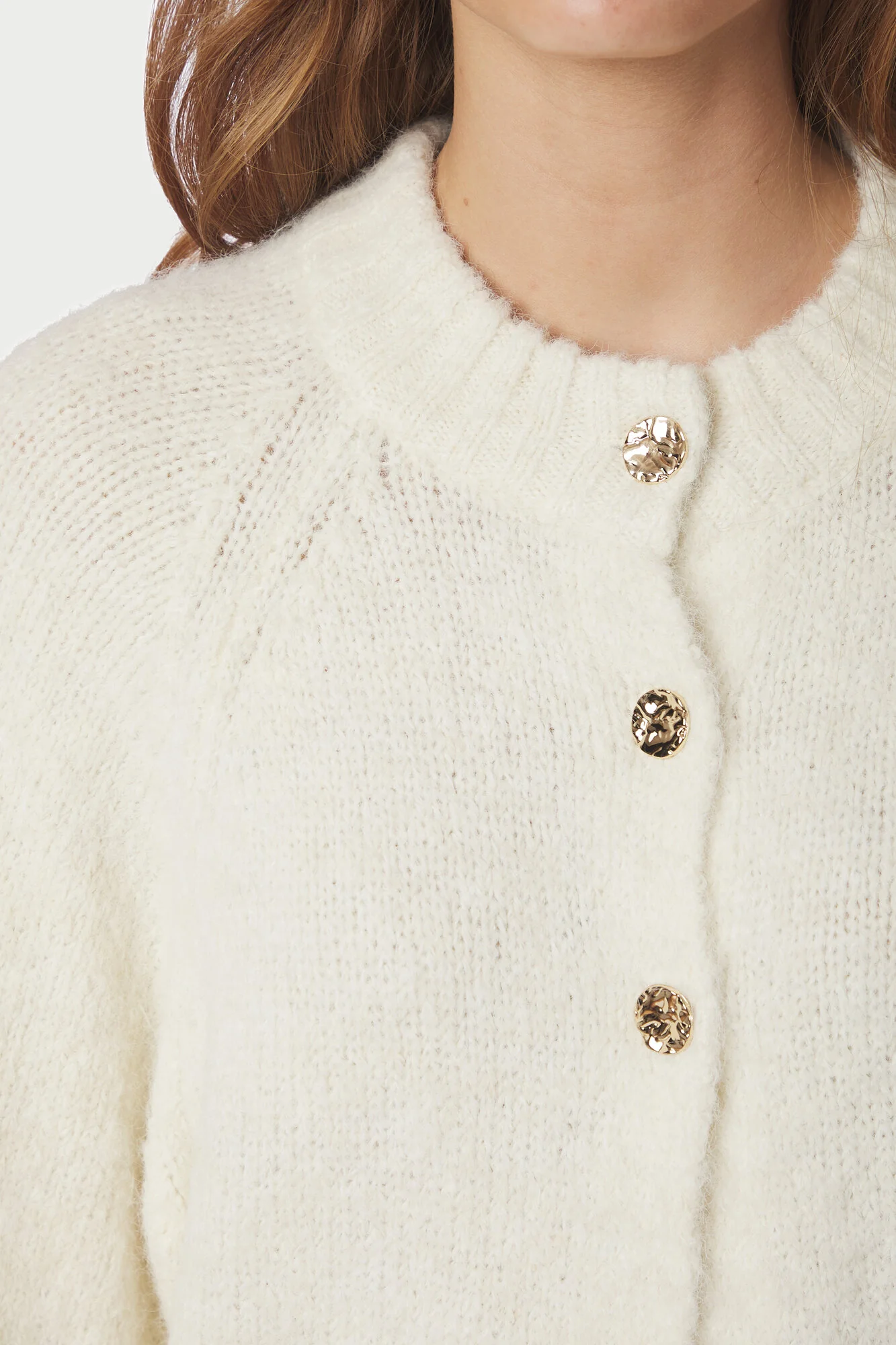 Benuta Fluffy cardigan - råhvid - Image 5