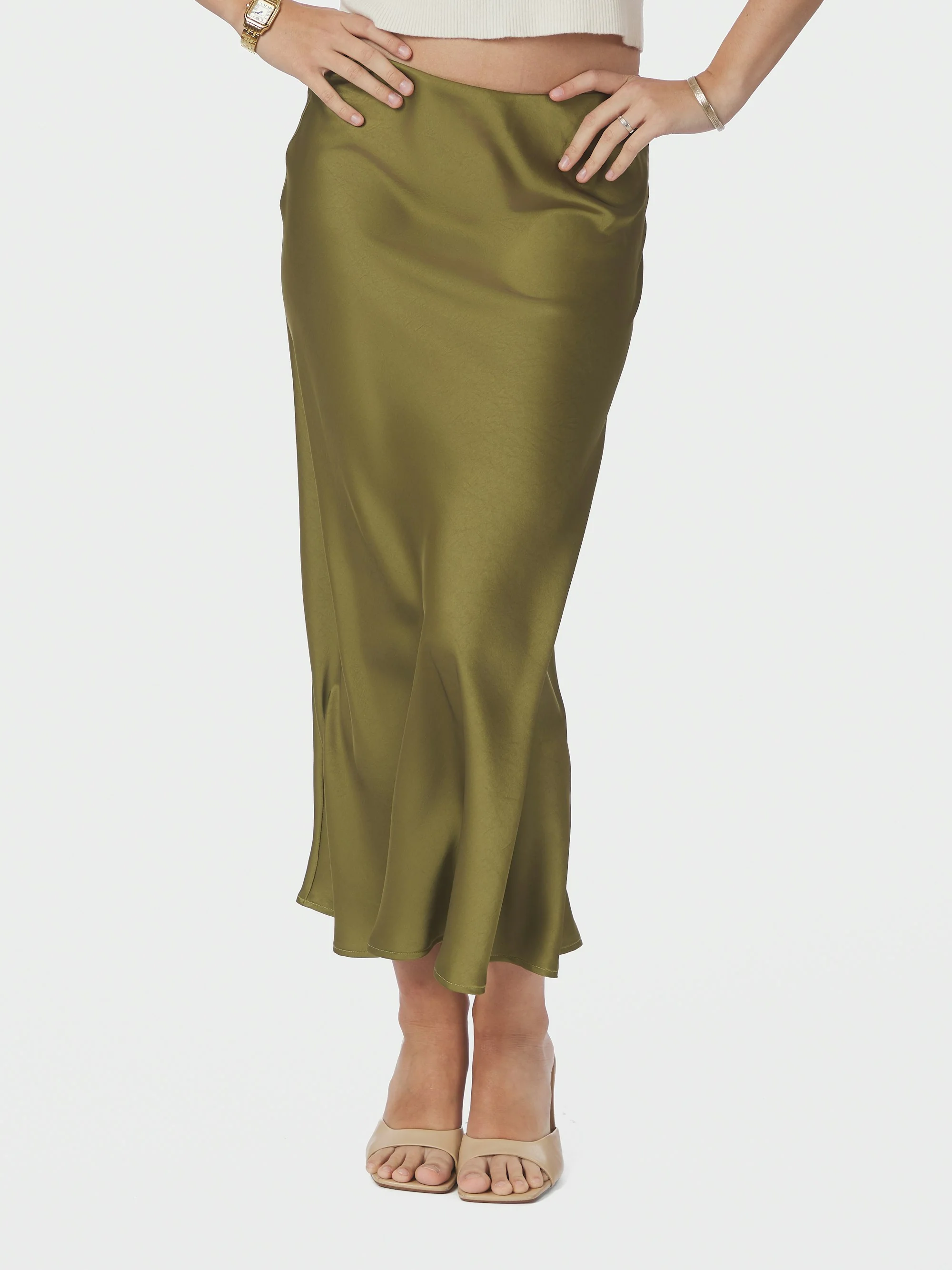 Bovary nederdel - Sage Green - Image 5