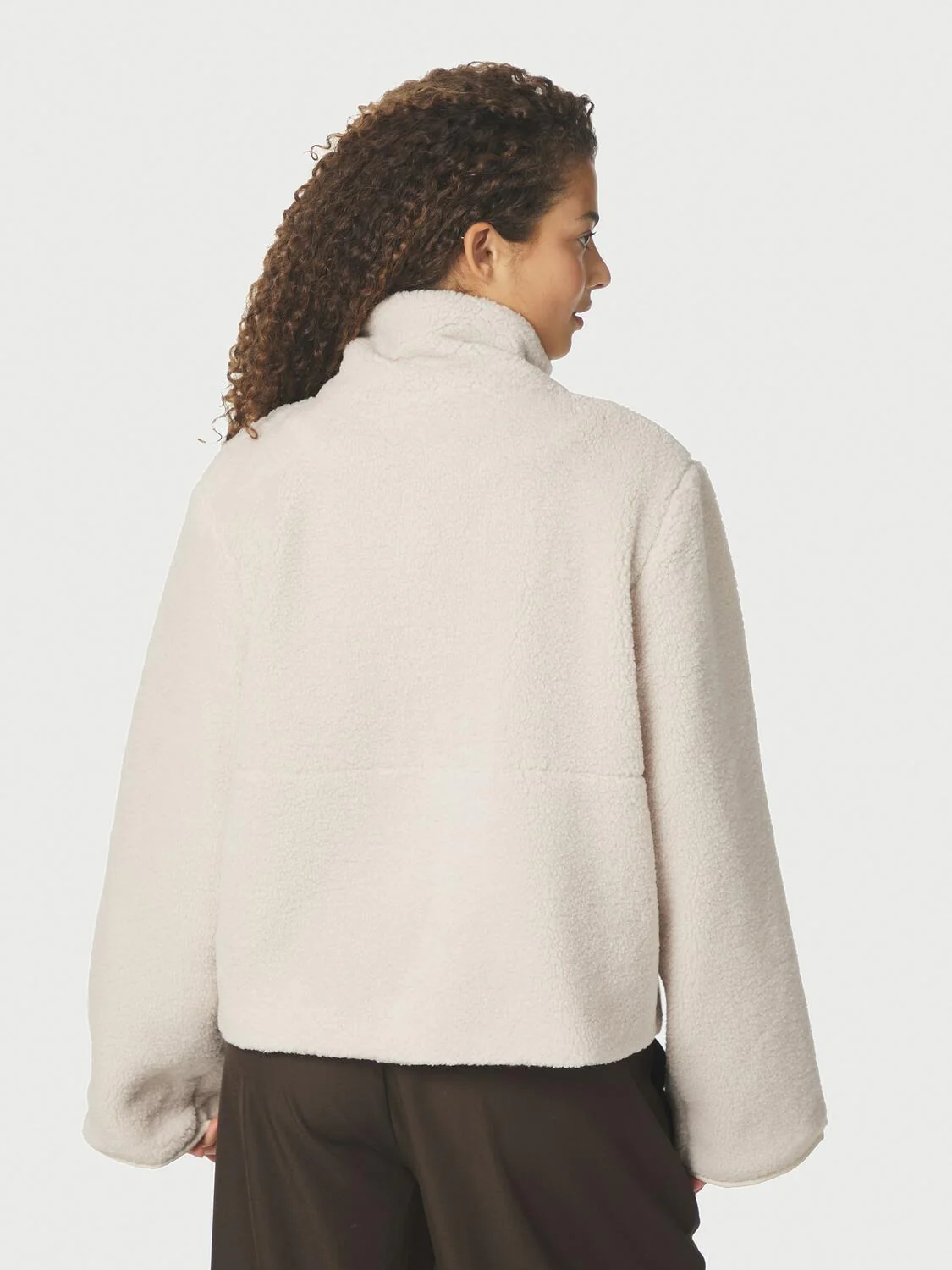 Effa teddyjakke - Ivory/Ivory - Image 3