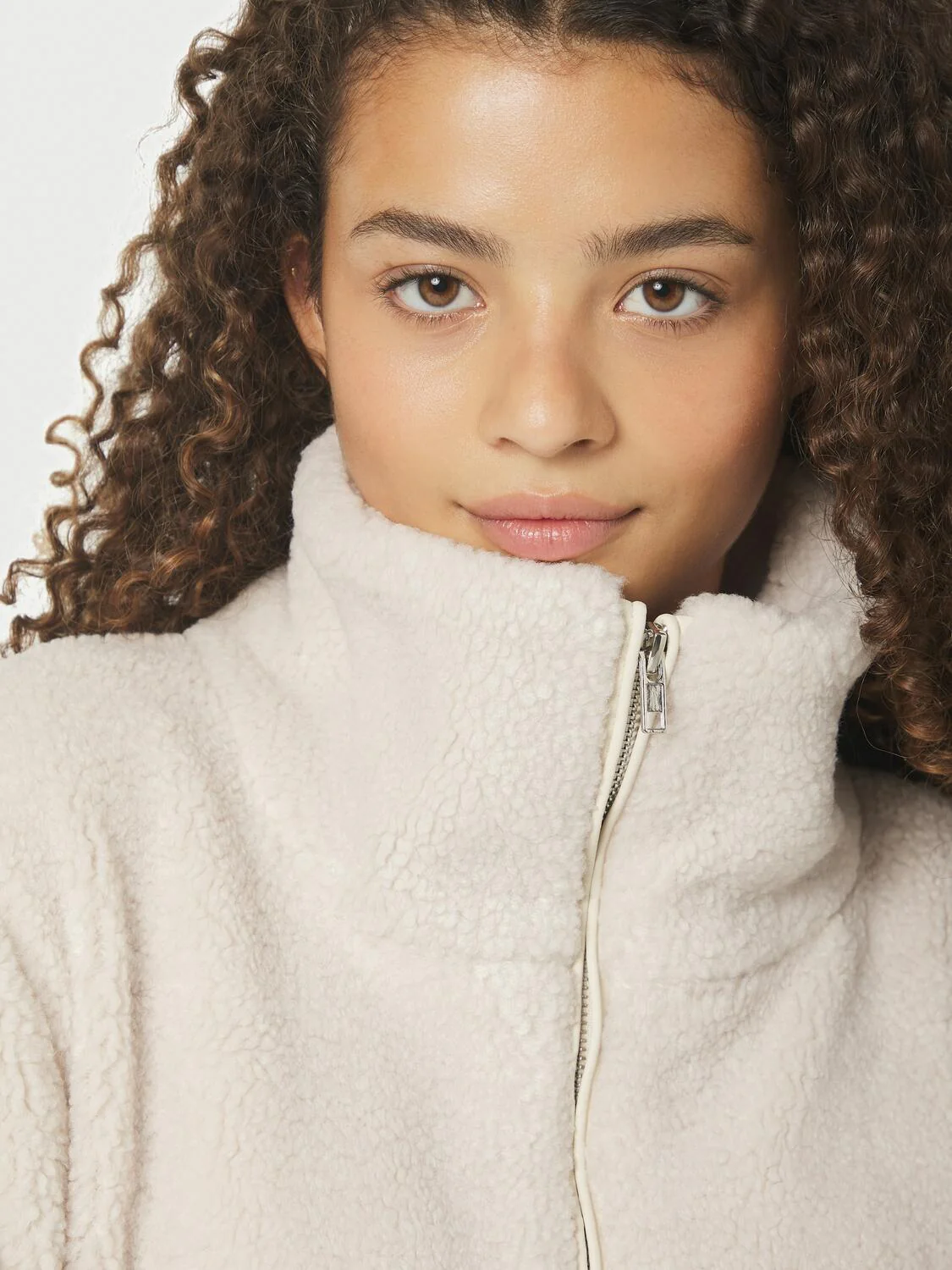 Effa teddyjakke - Ivory/Ivory - Image 6