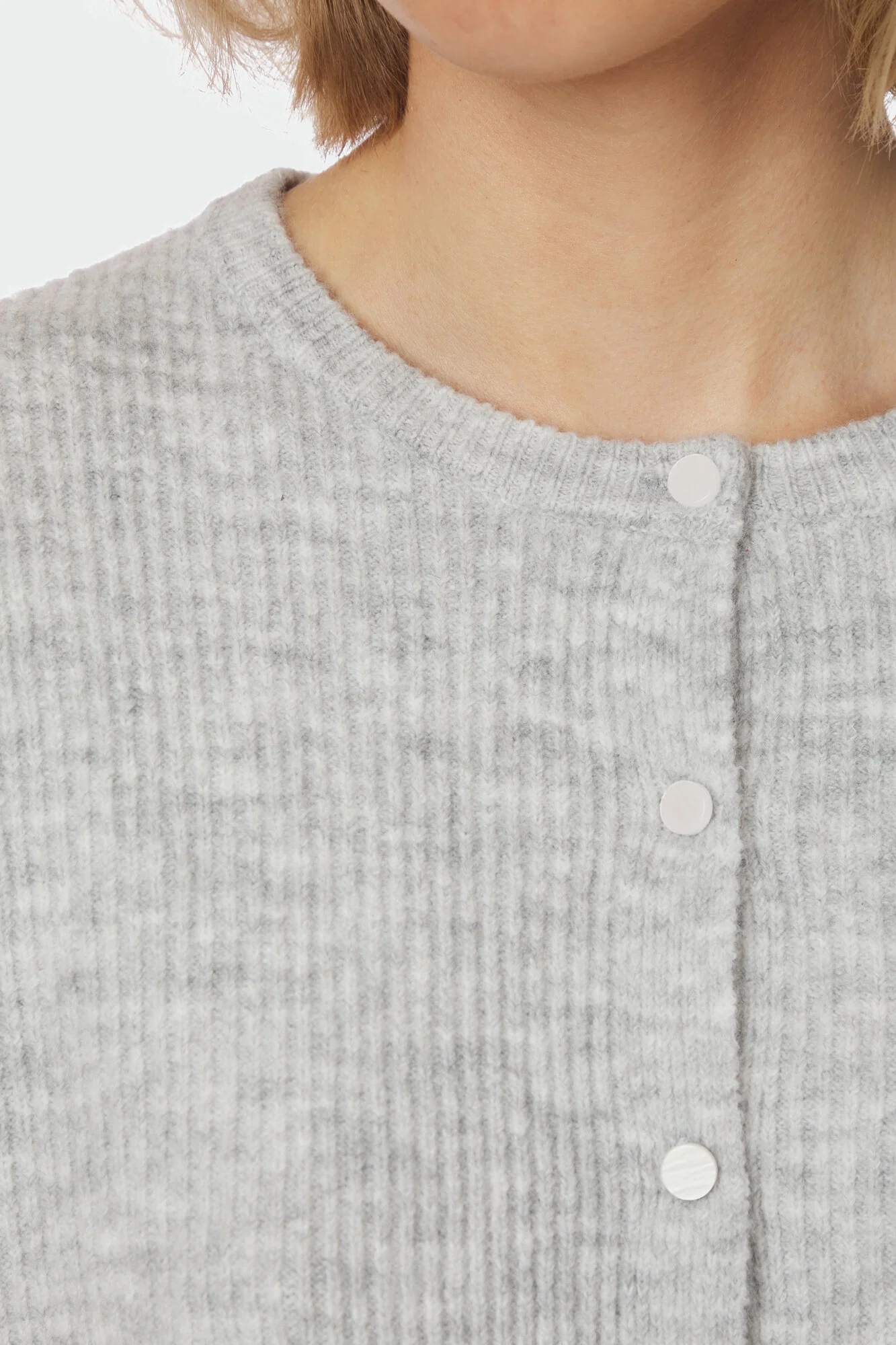 Everest strikvest - Light Grey Melange - Image 6